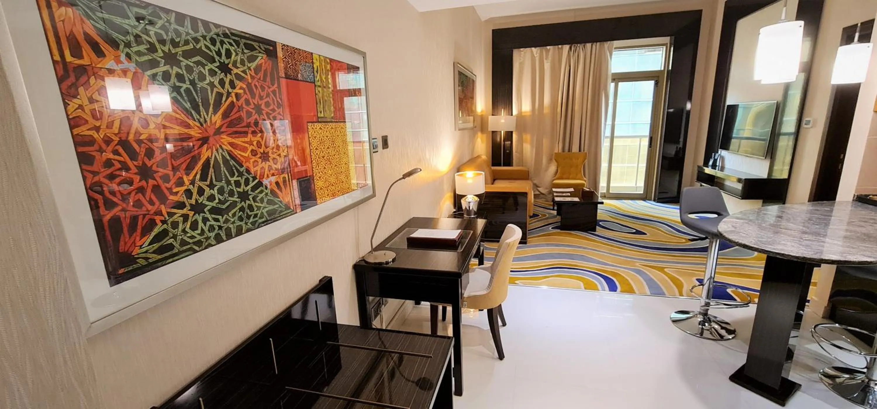 Seating area in Gevora Hotel