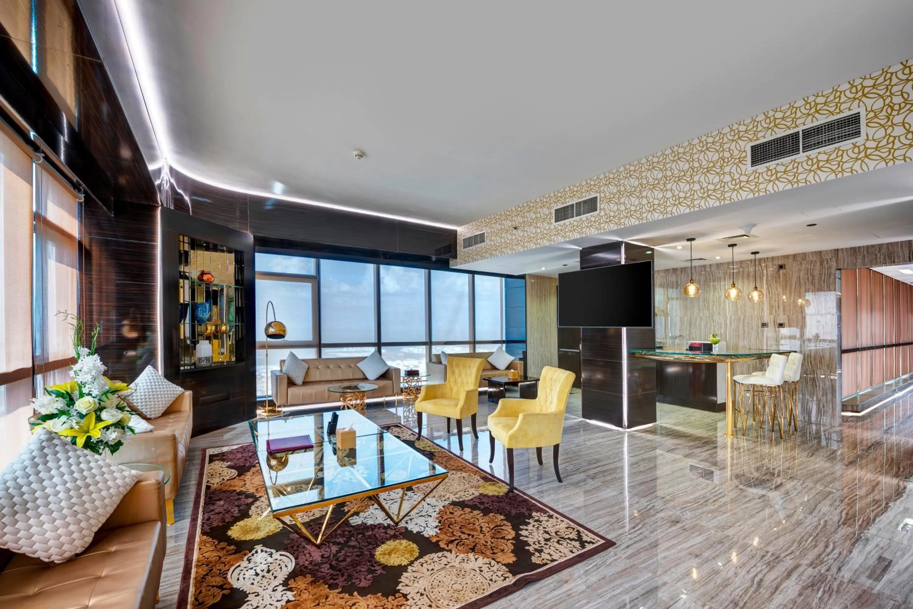 Seating area in Gevora Hotel