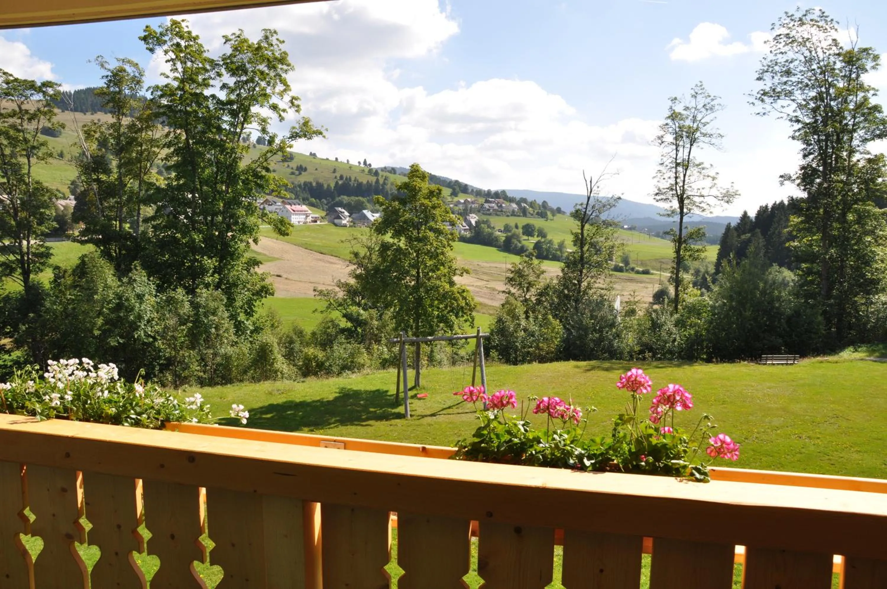 Garden view in Hotel Rössle