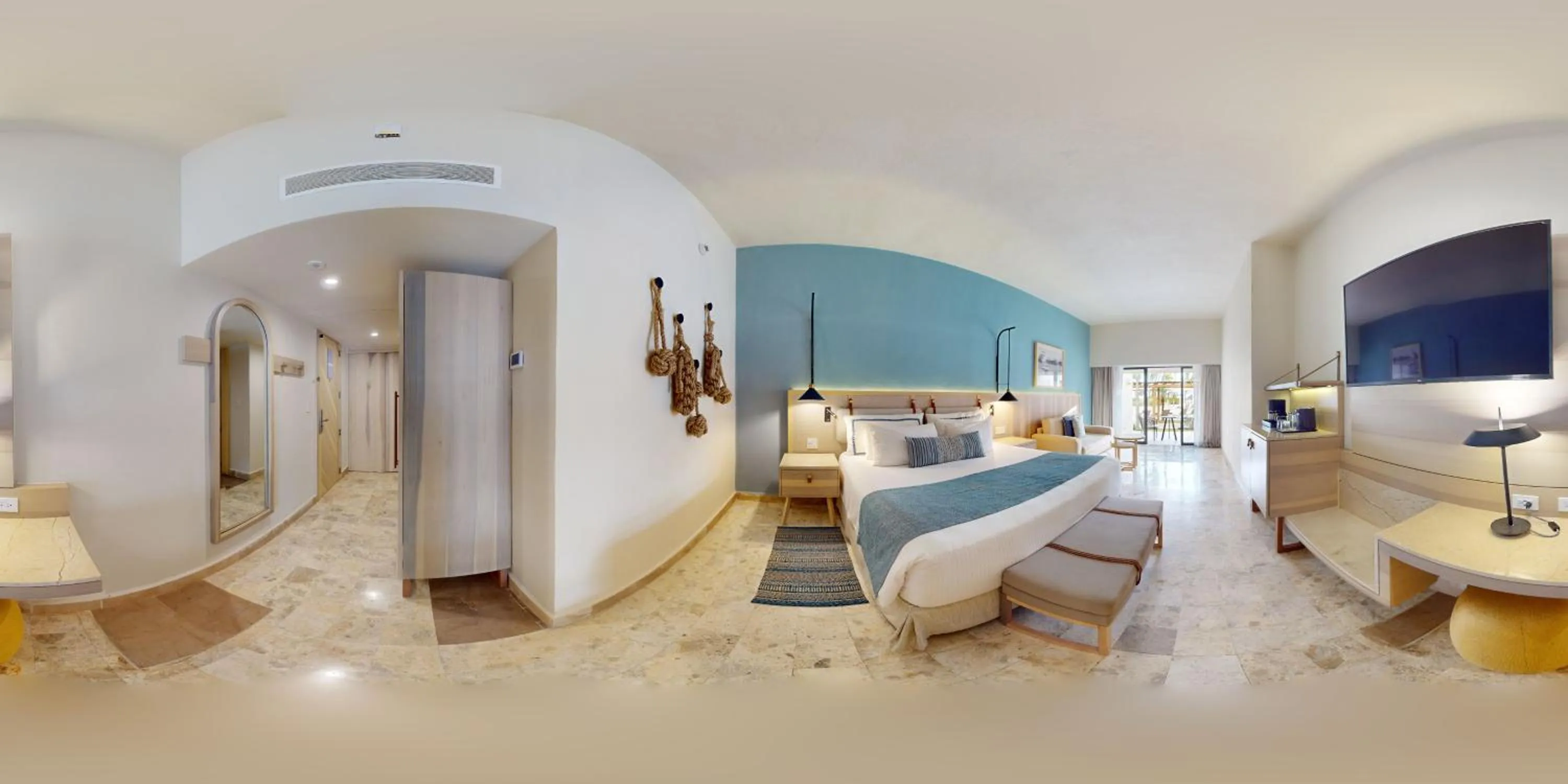 Bedroom, Bed in Dreams Aventuras Riviera Maya - All Inclusive