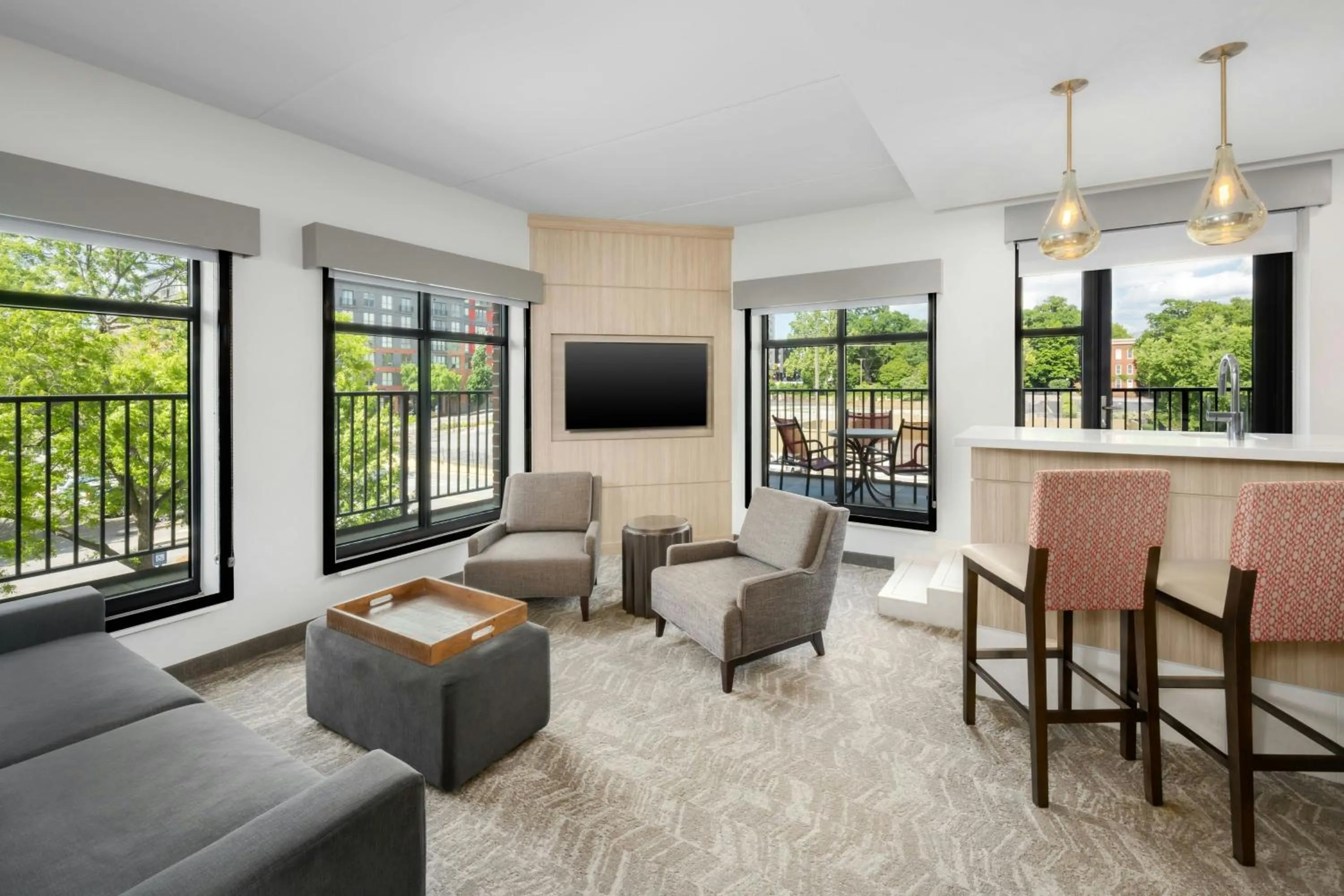 Bedroom in Springhill Suites By Marriott Athens Downtown/University Area