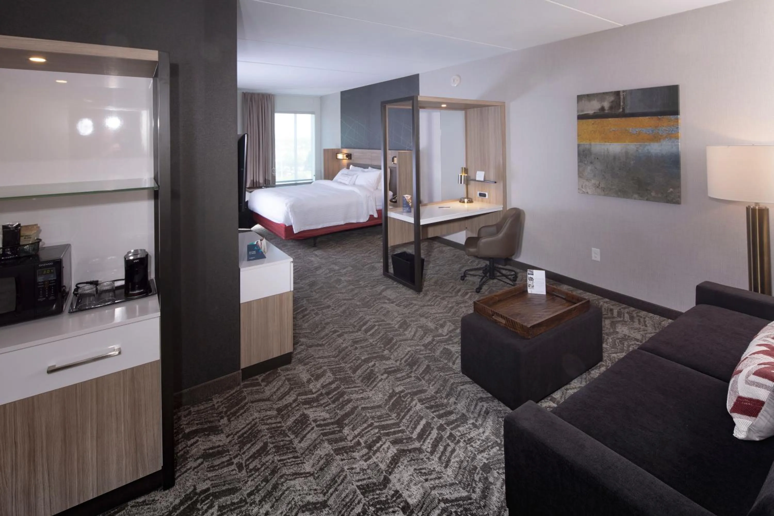 Bed in Springhill Suites By Marriott Newark Downtown