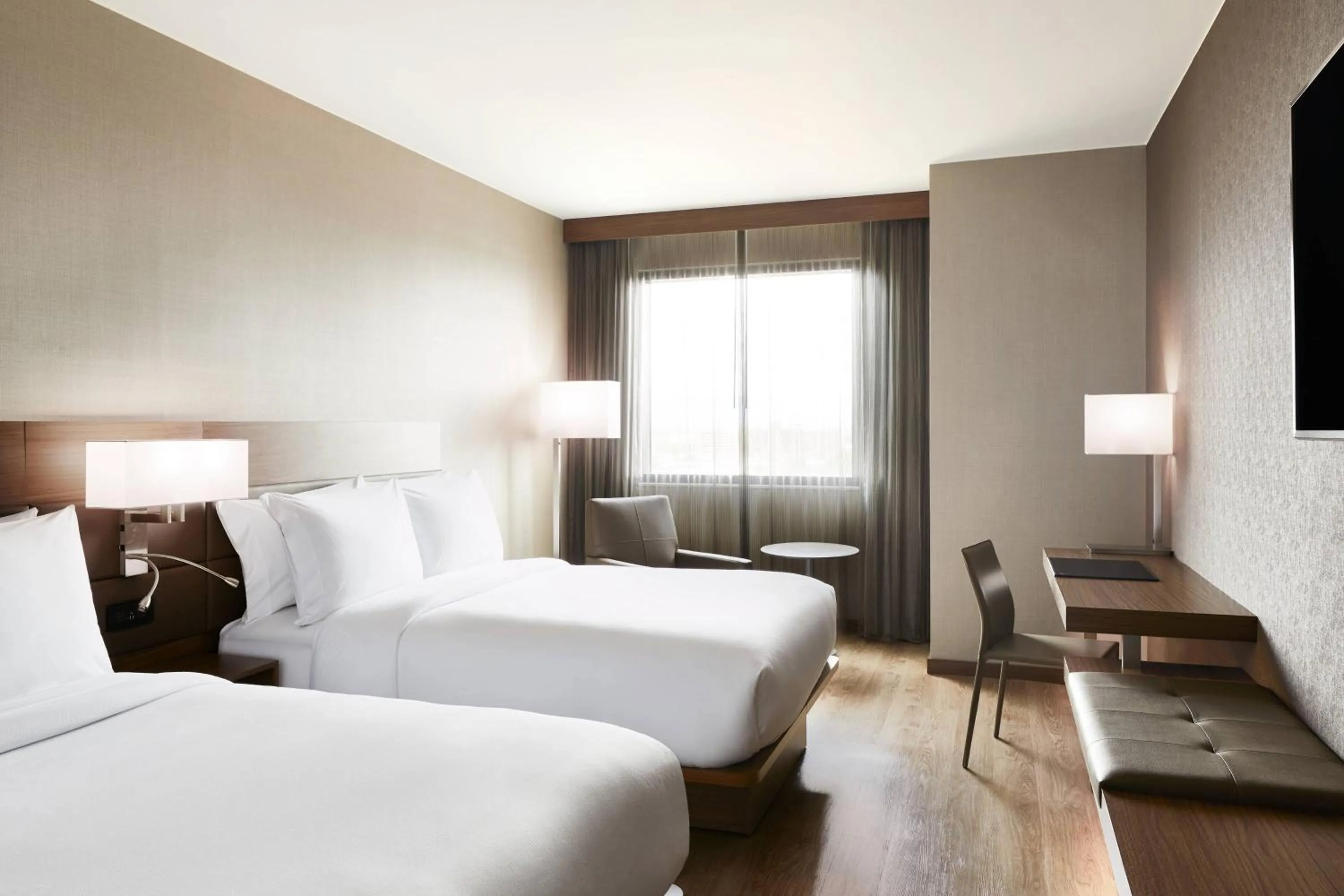 Photo of the whole room, Bed in AC Hotel By Marriott Salt Lake City Downtown