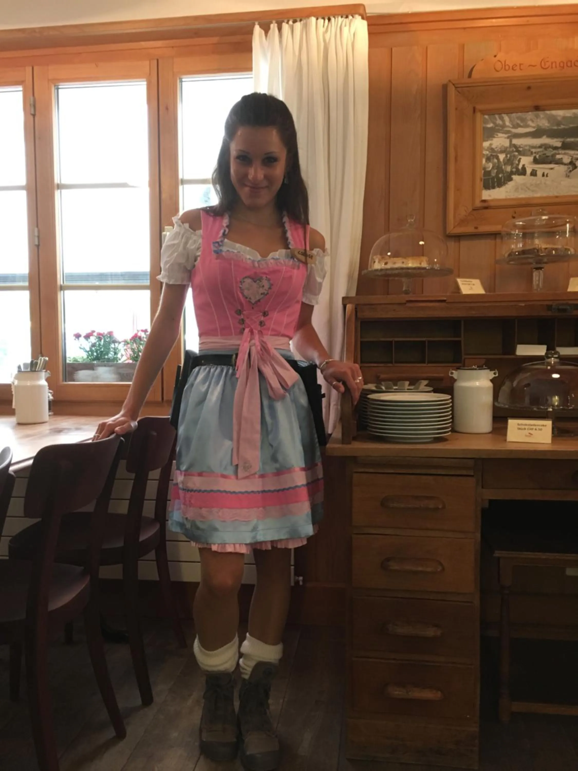 Staff in Gasthaus Spinas