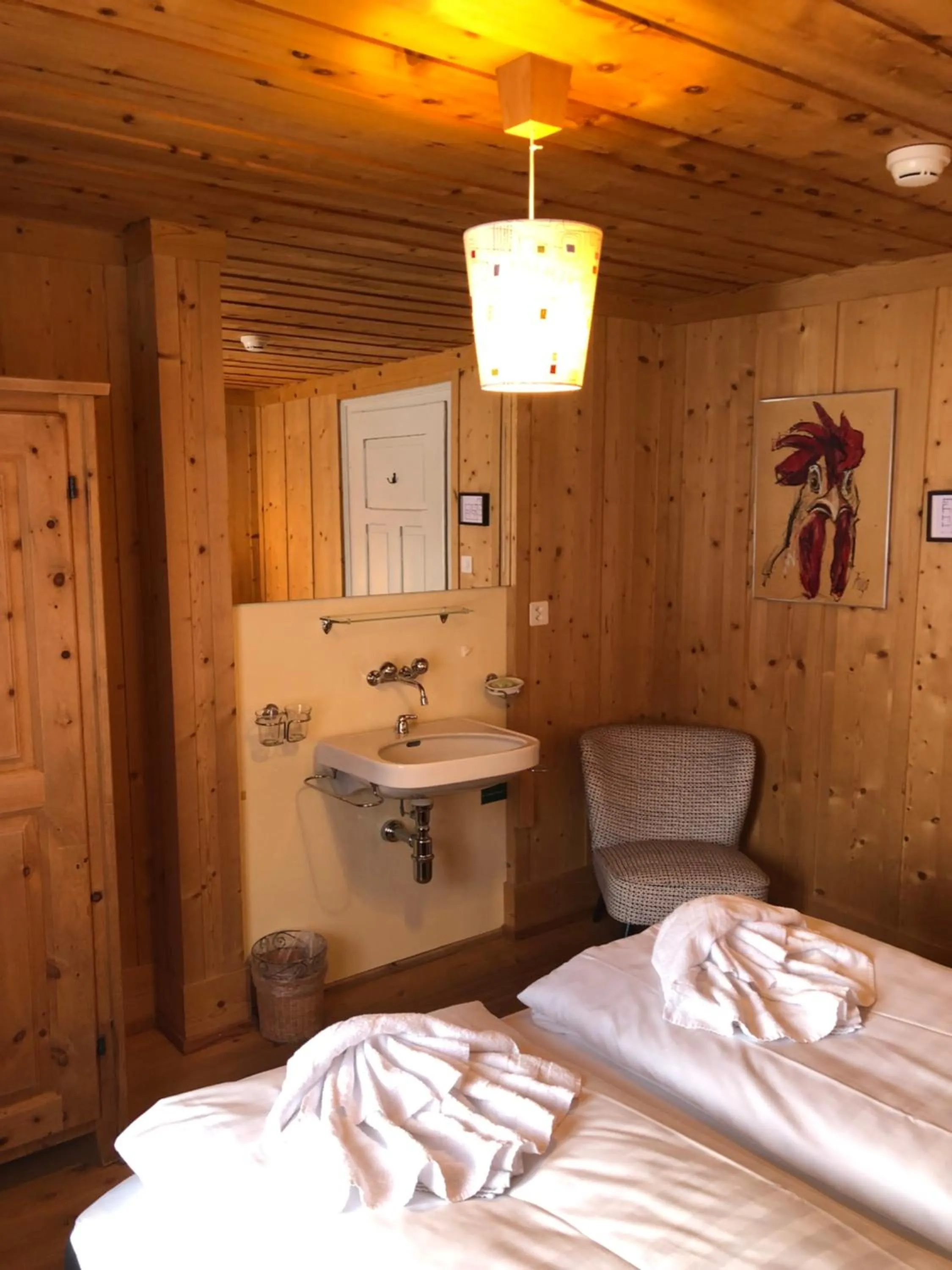 Bed in Gasthaus Spinas