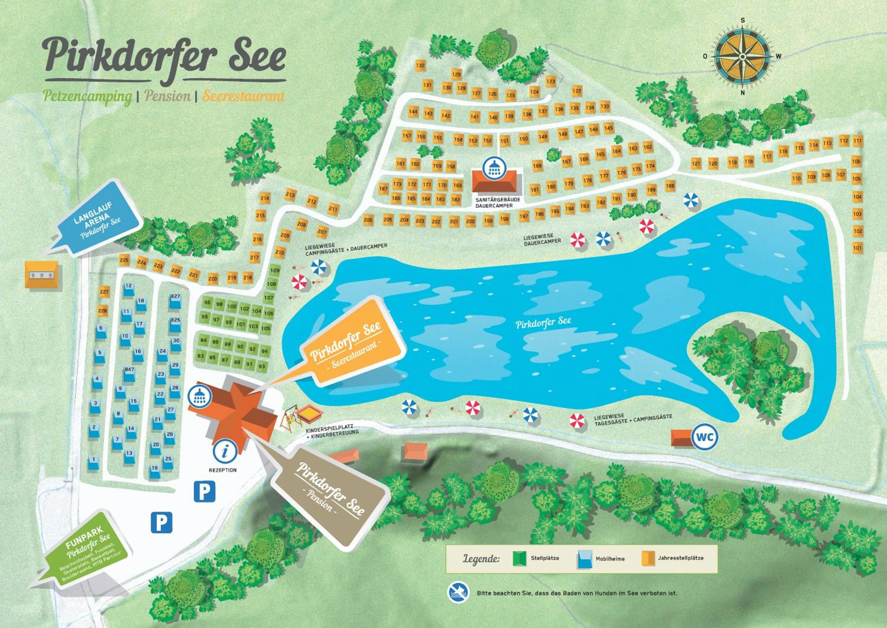 Bird's eye view in Pension Pirkdorfer See