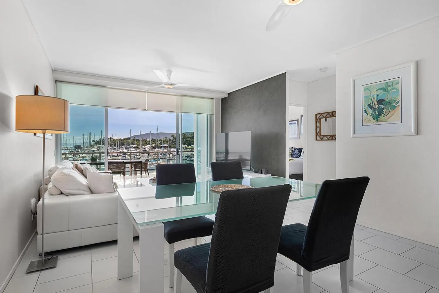 Living room in Peninsula Airlie Beach