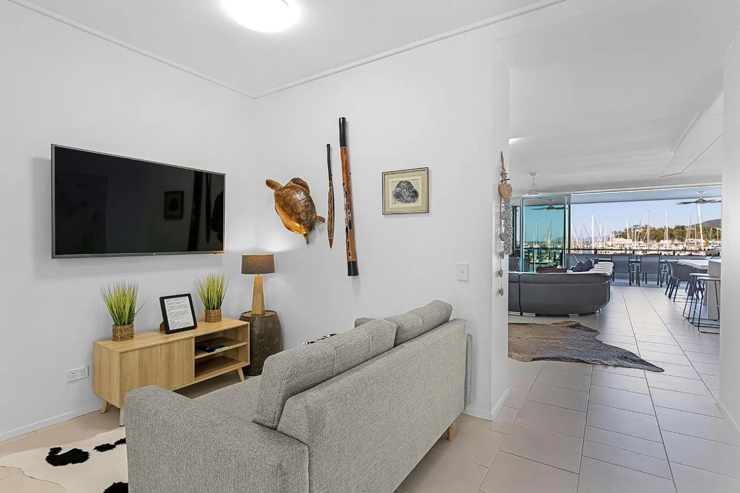 Living room in Peninsula Airlie Beach