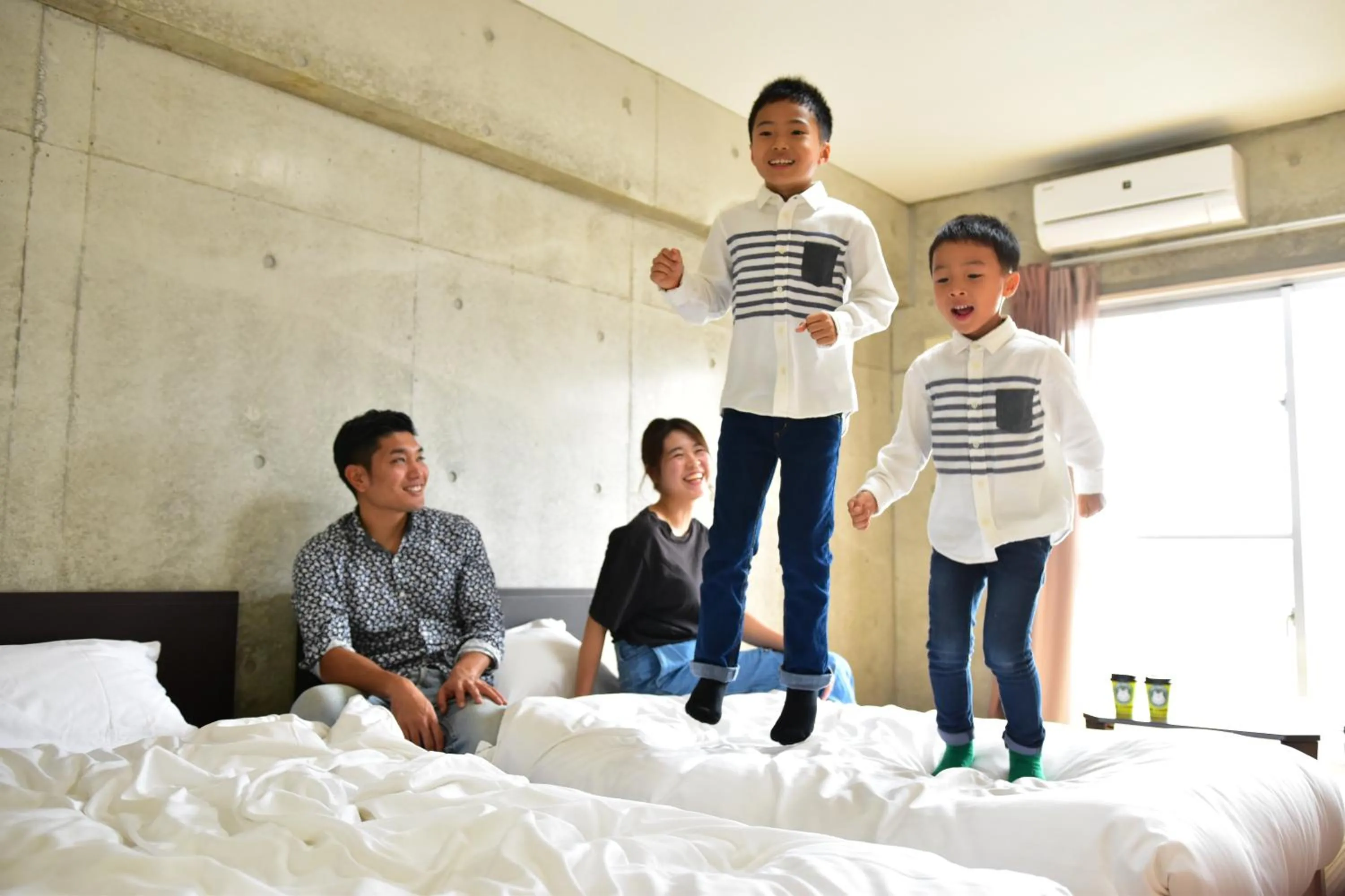 Family, Bed in Hotel Resort Inn Ishigakijima