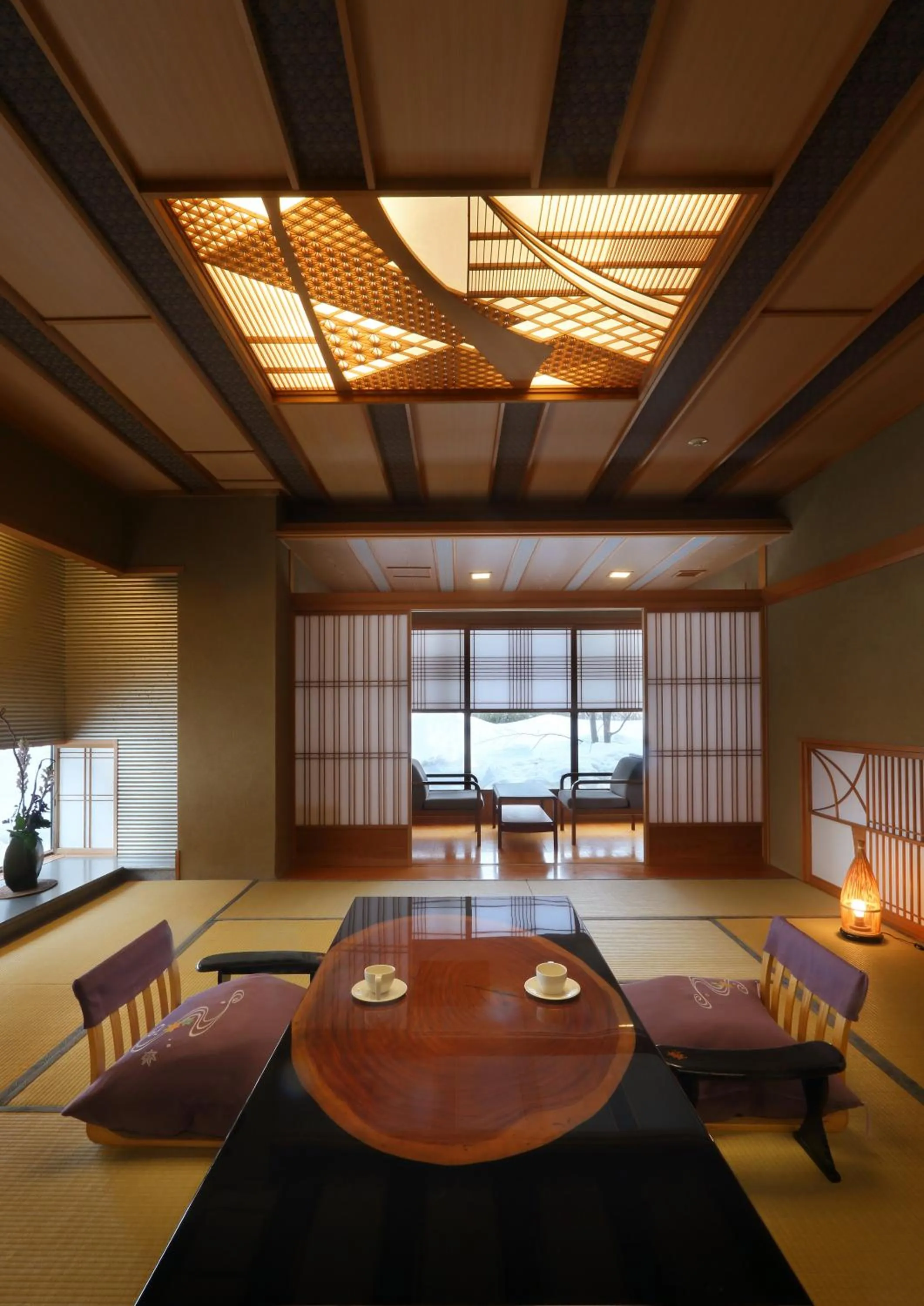 Seating area in Bettei Senjyuan