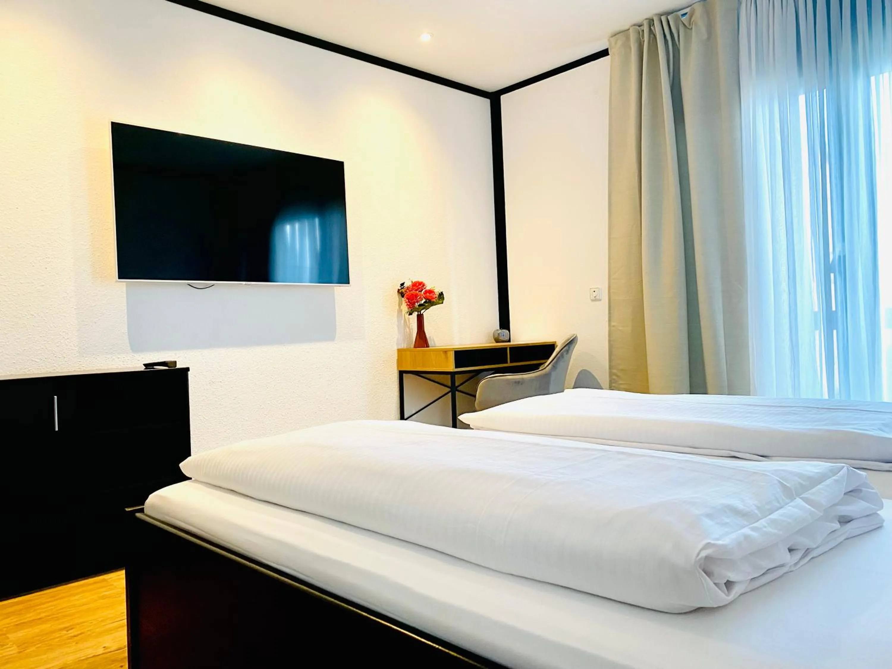 Bed in Hotel My Schildow