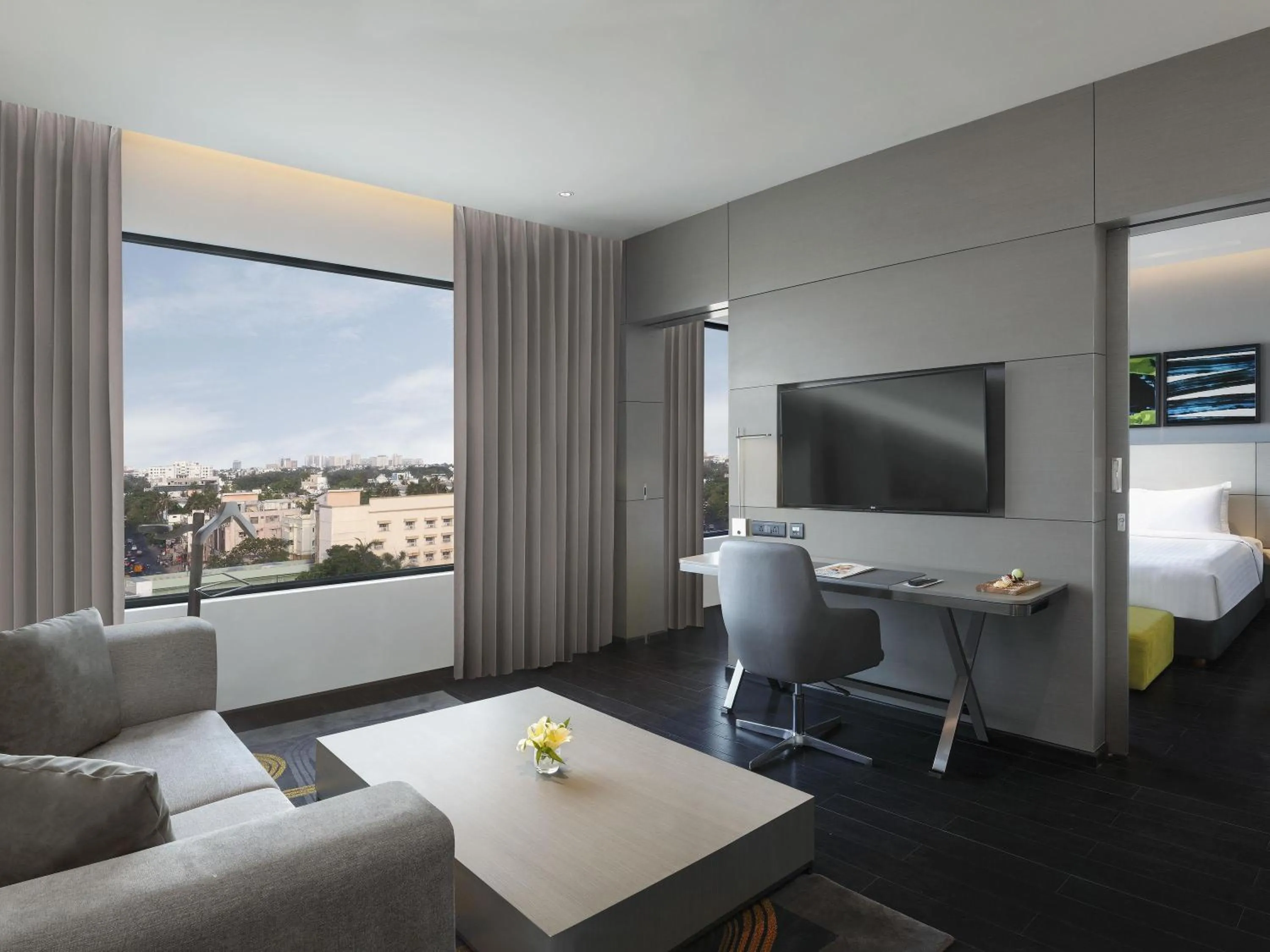 Bedroom in Novotel Chennai Chamiers Road