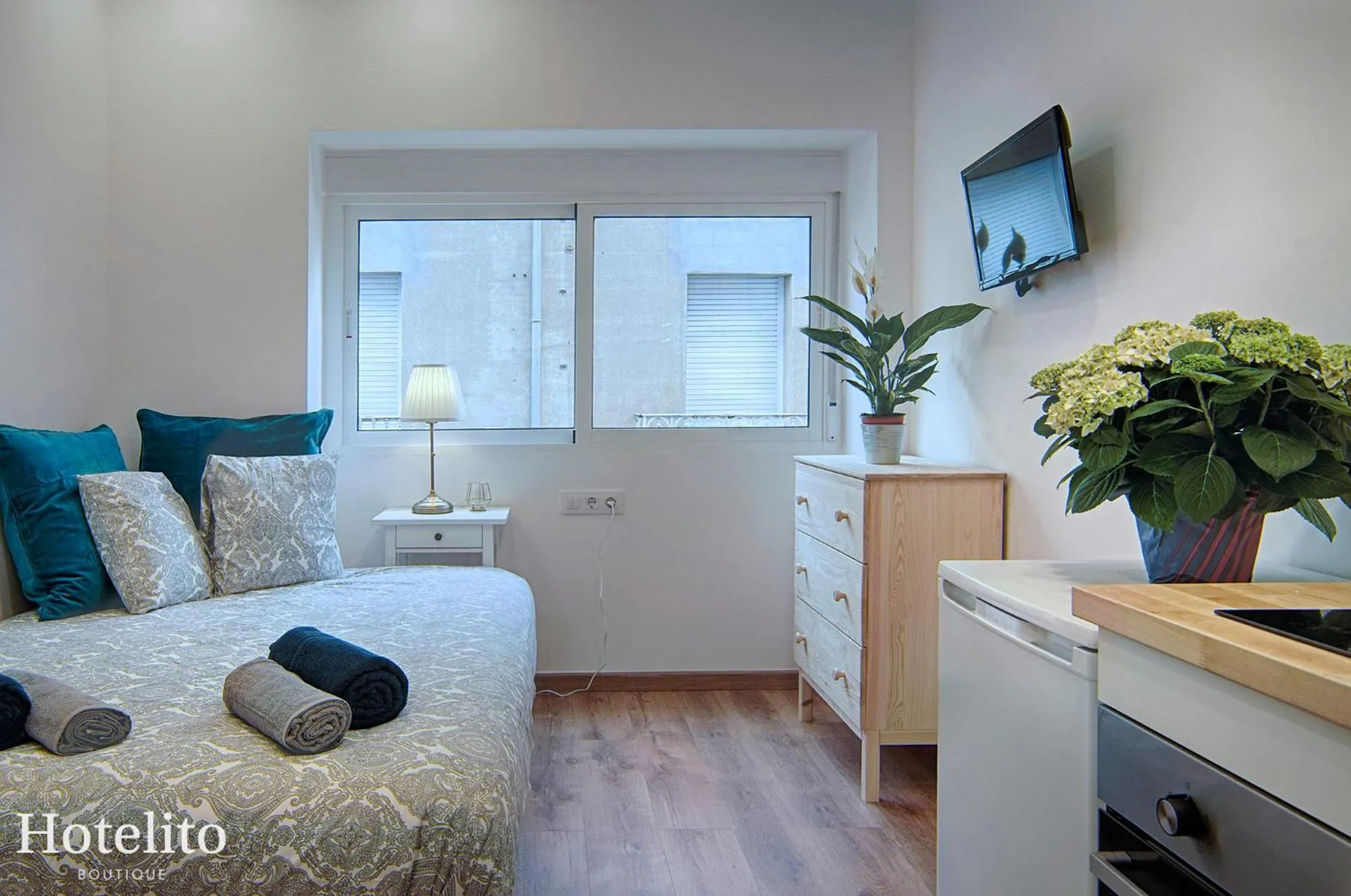 Bed in Hotelito Boutique Badalona.