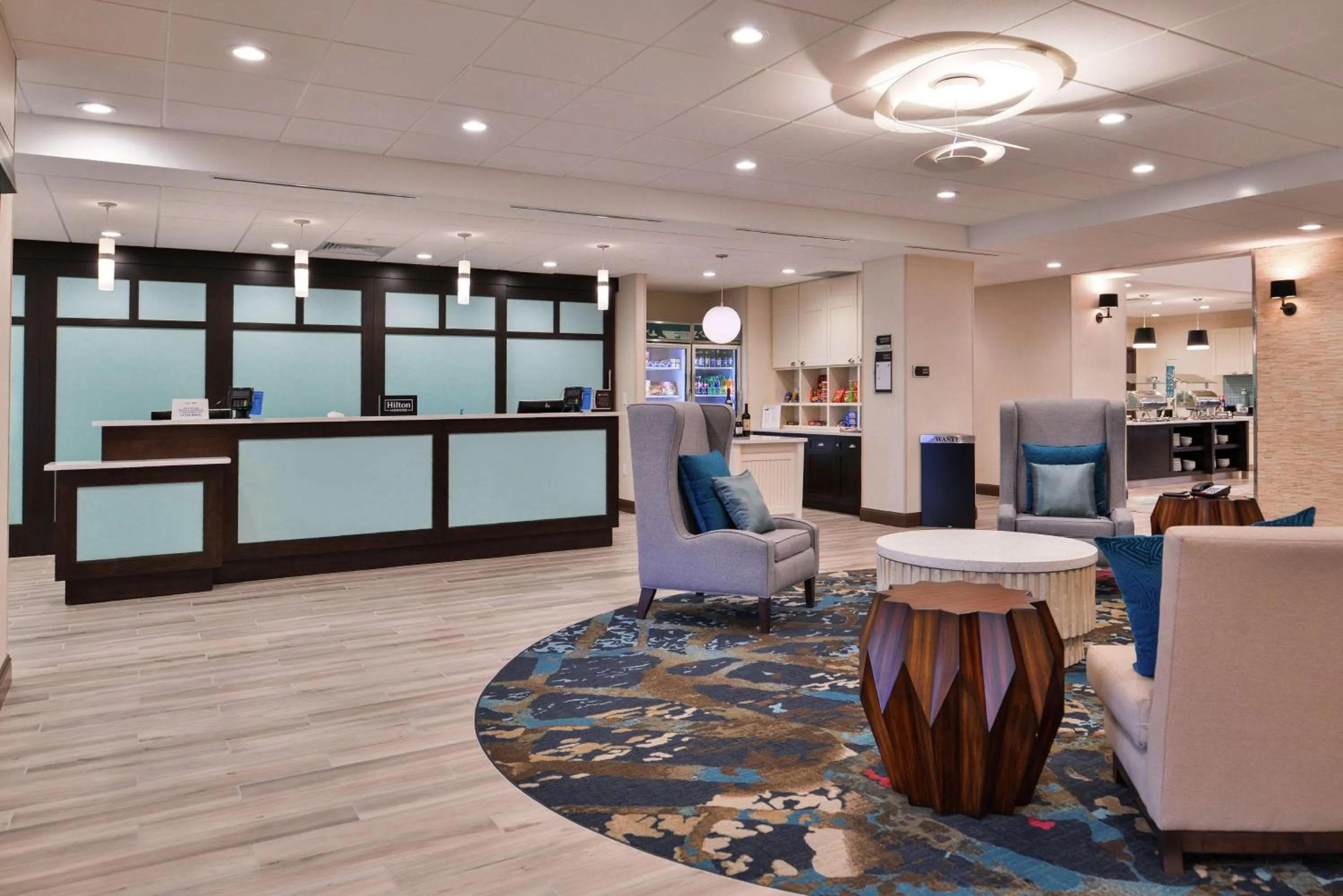 Lobby or reception in Homewood Suites Des Moines Airport
