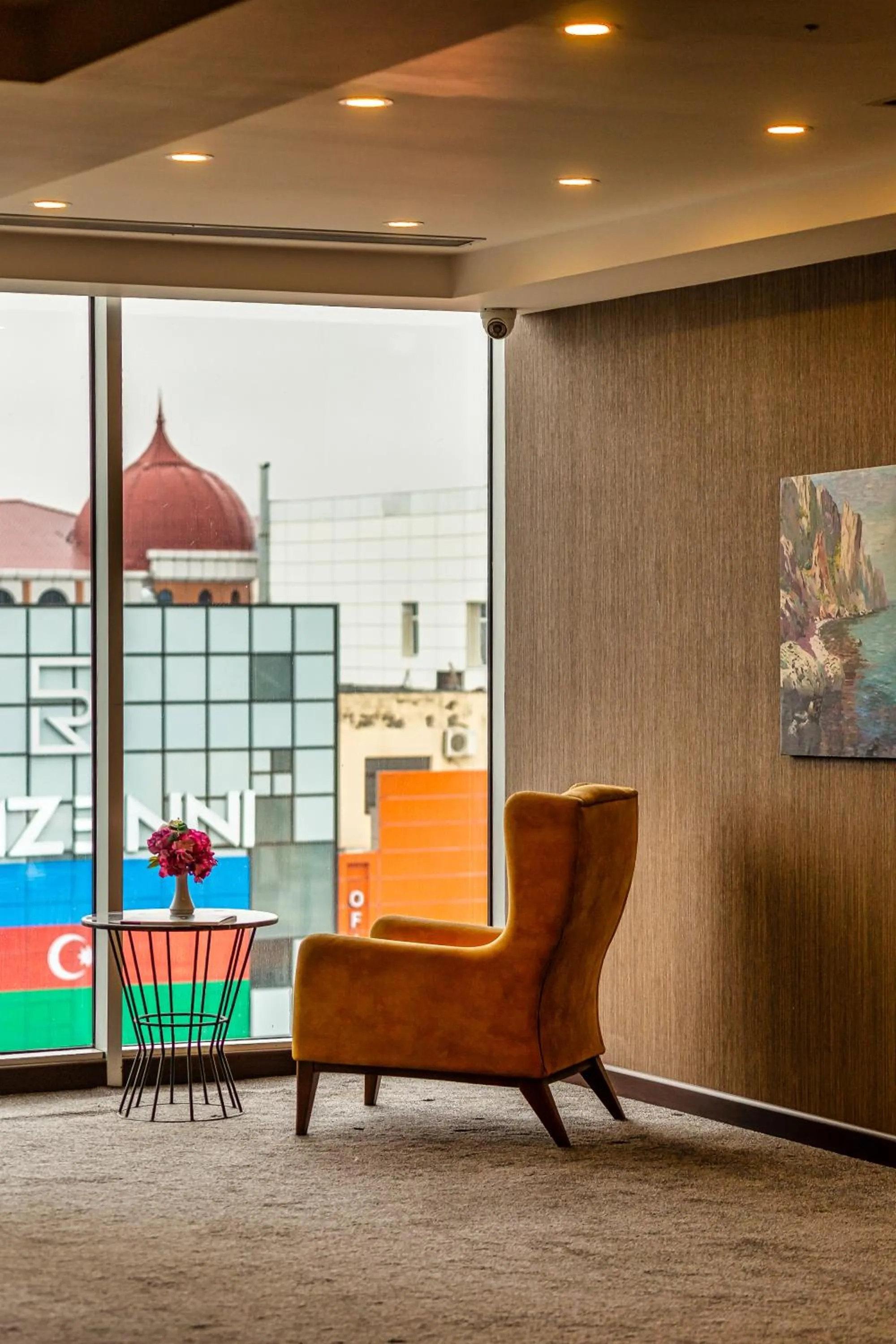 Seating area in Sky Hotel Baku