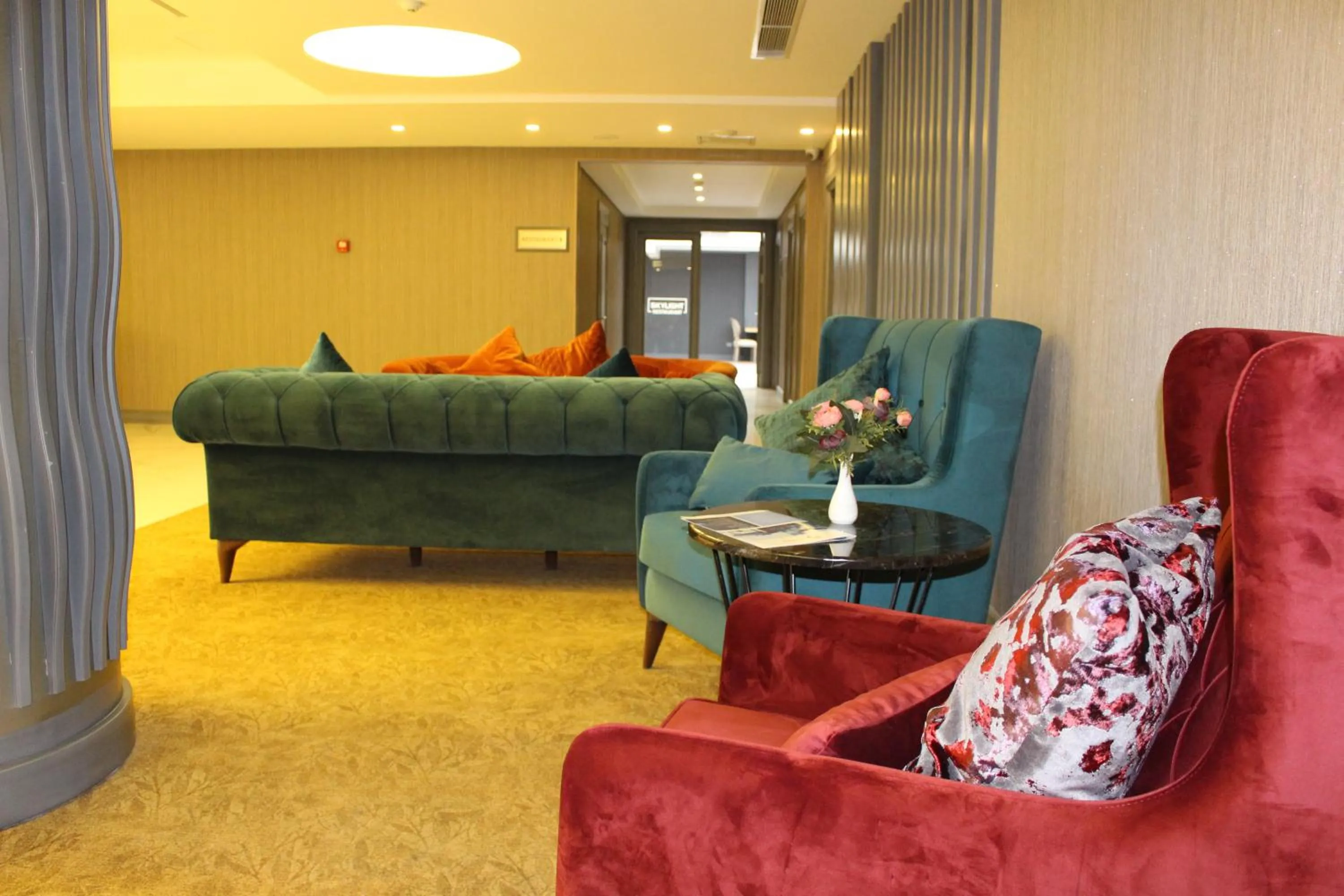 Communal lounge/ TV room in Sky Hotel Baku