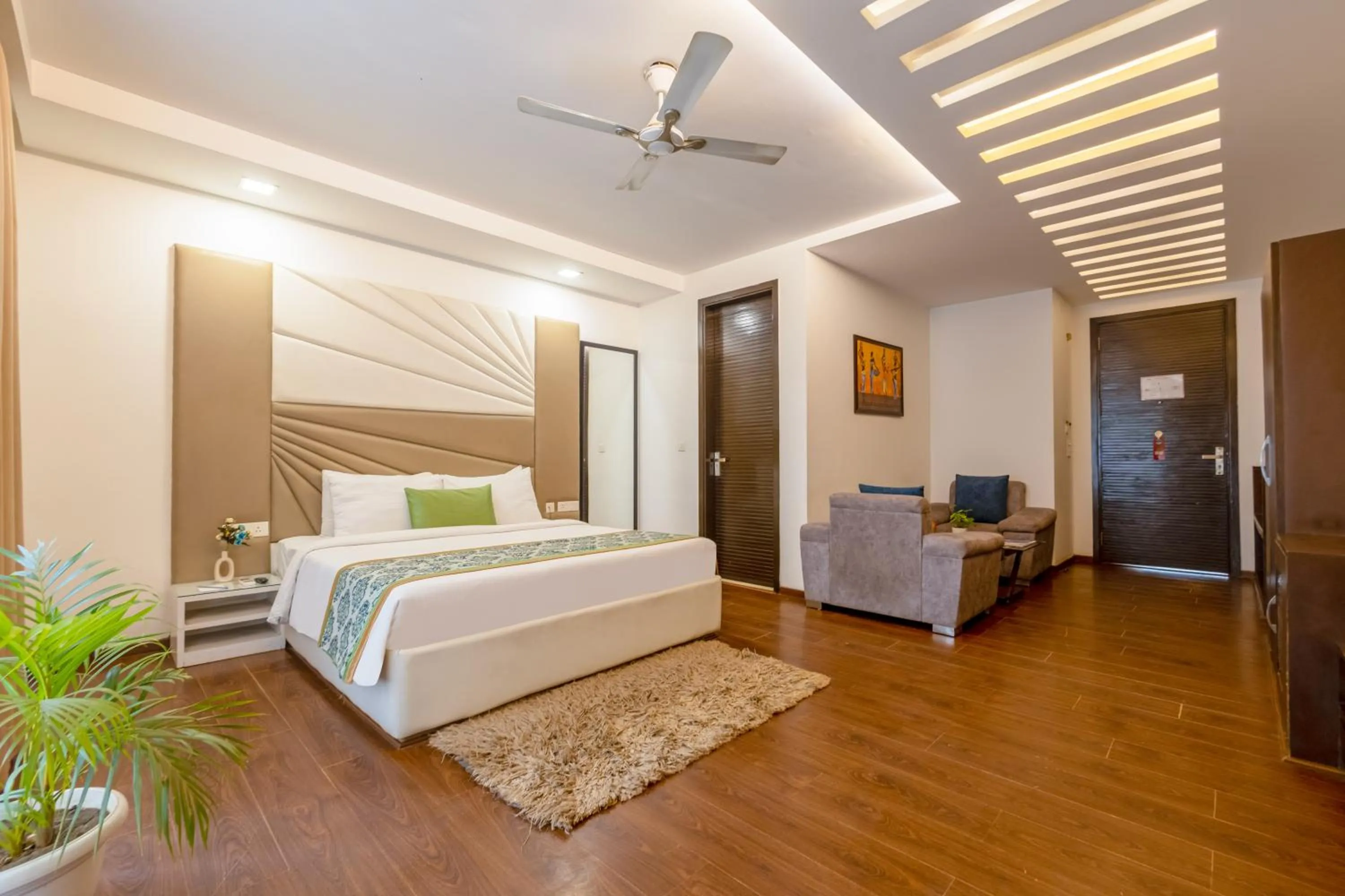 Bed in Vivid Boutique Hotel, Medanta, Gurugram