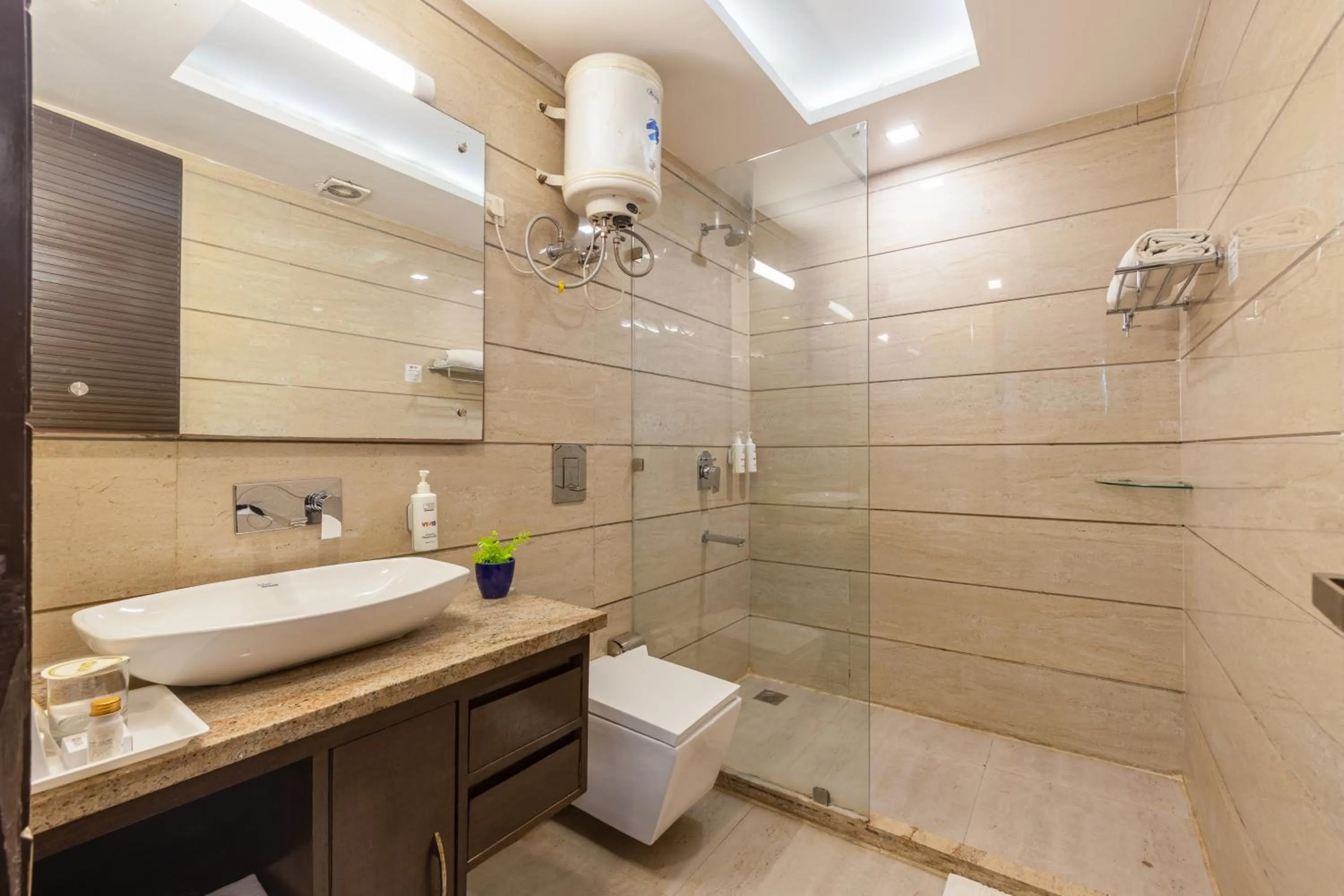 Toilet in Vivid Boutique Hotel, Medanta, Gurugram