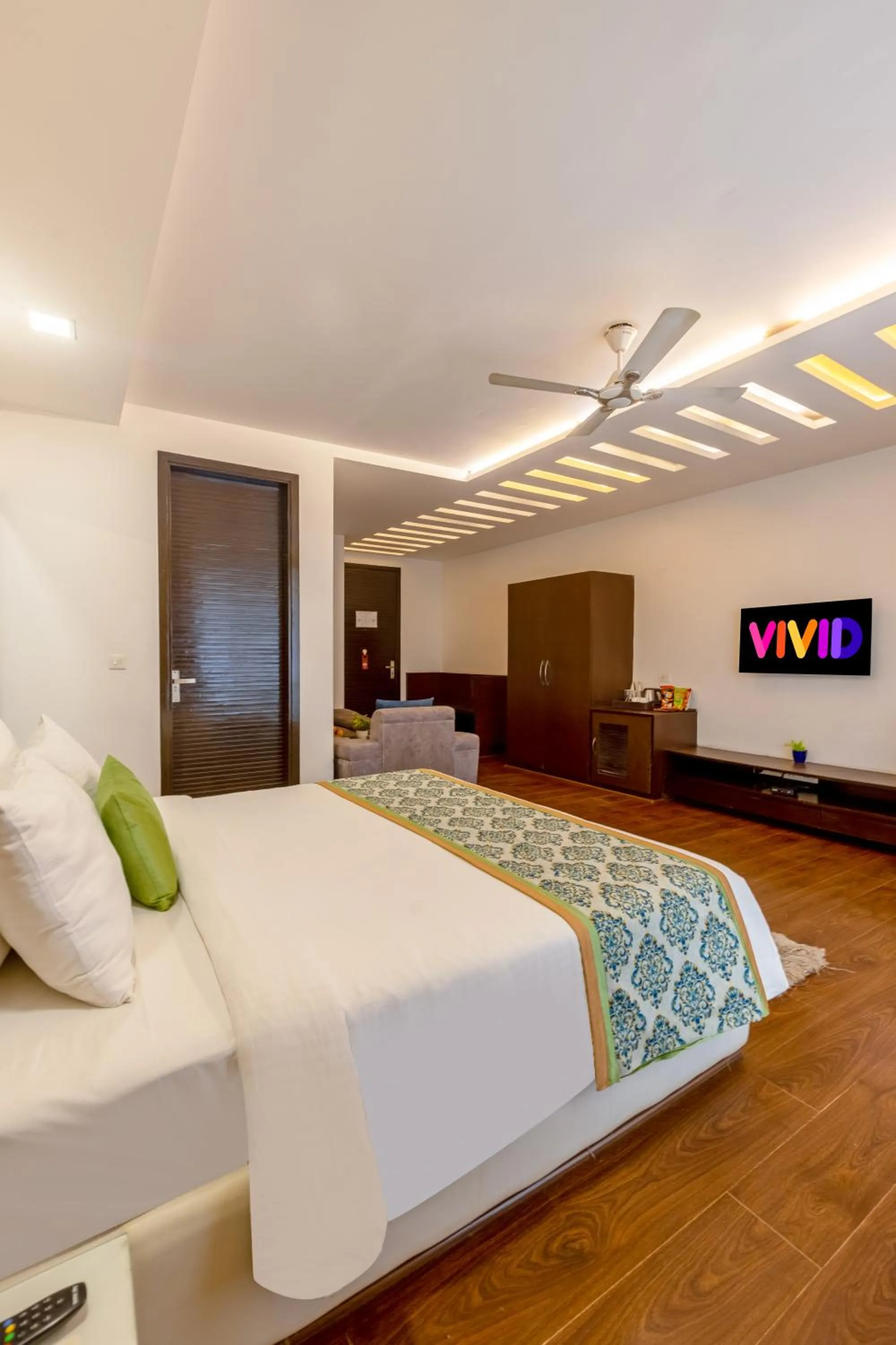 Bedroom, Bed in Vivid Boutique Hotel, Medanta, Gurugram