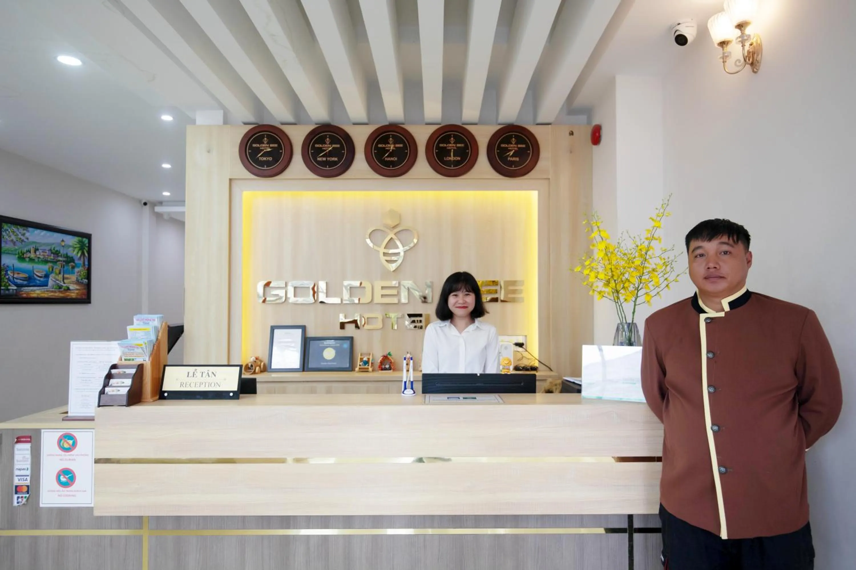 Staff in Golden Bee Hotel