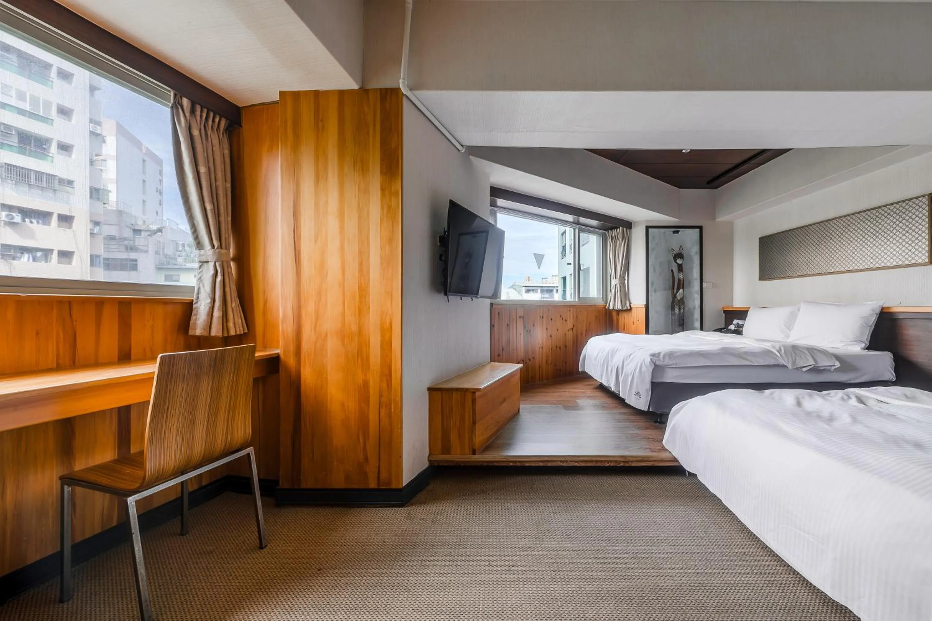 Bed in CHECK inn Express Taichung Fengchia