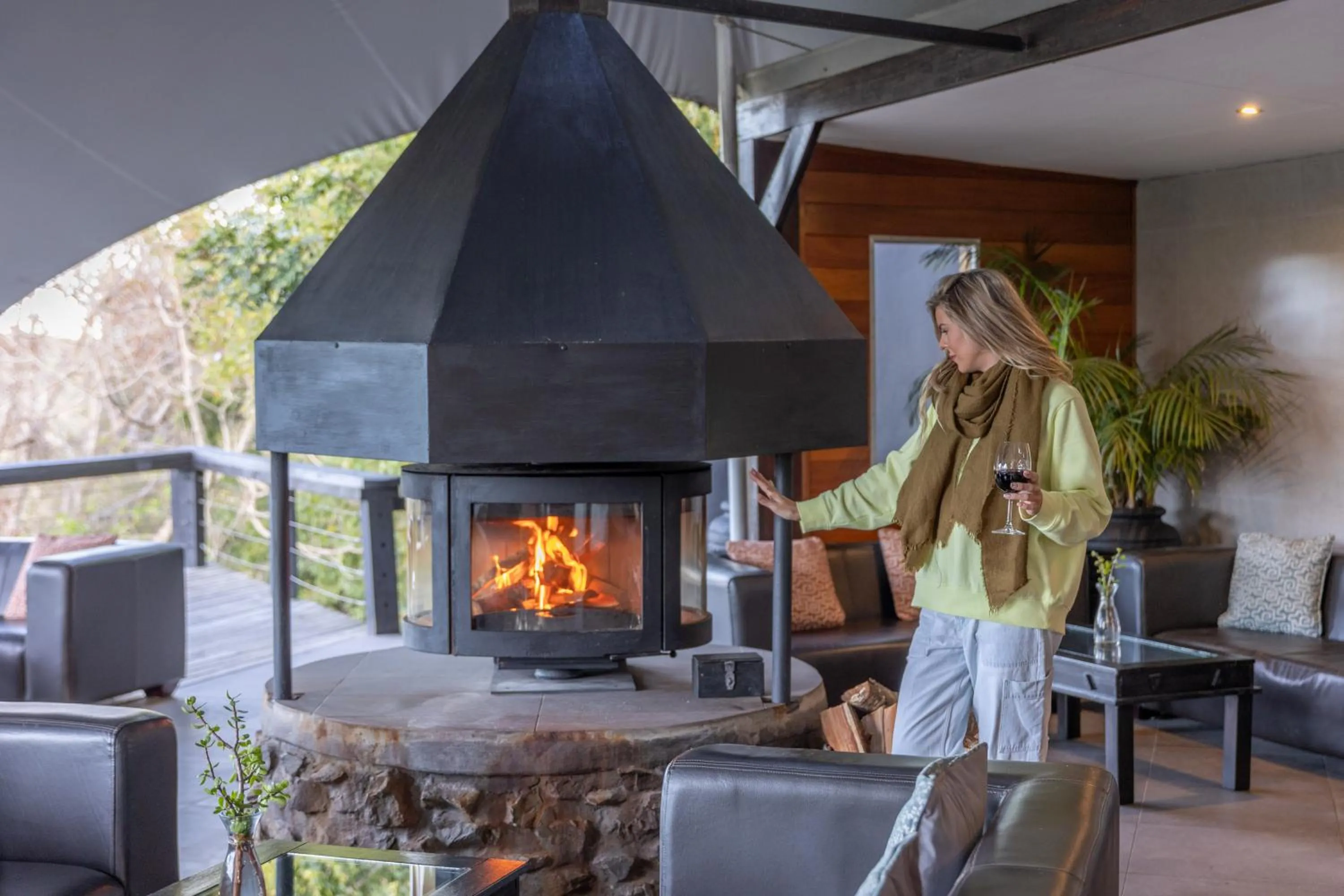 People in Hog Hollow Country Lodge