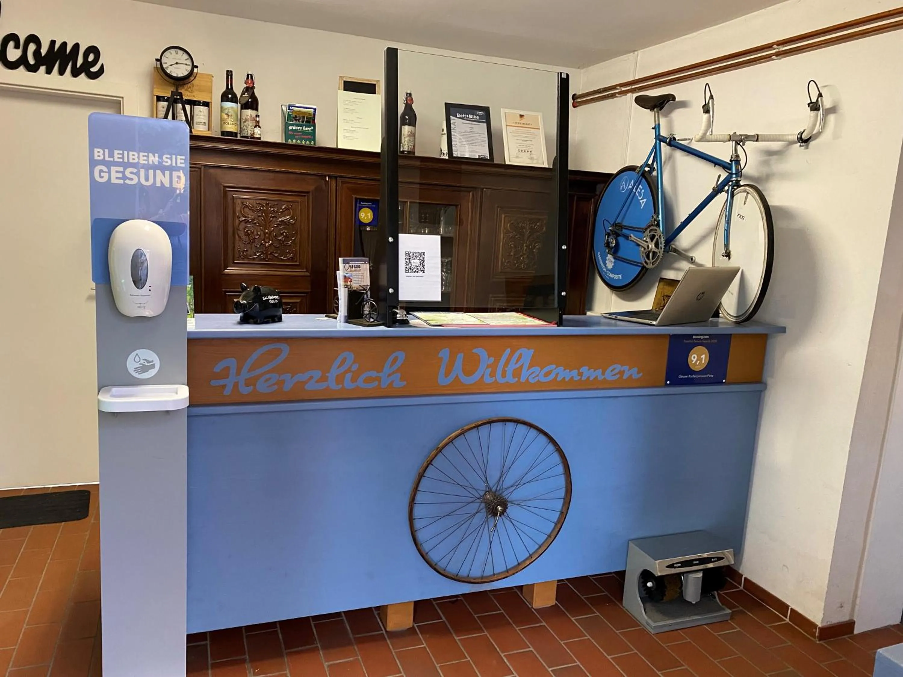 Lobby or reception in Ostsee Radlerpension Peitz