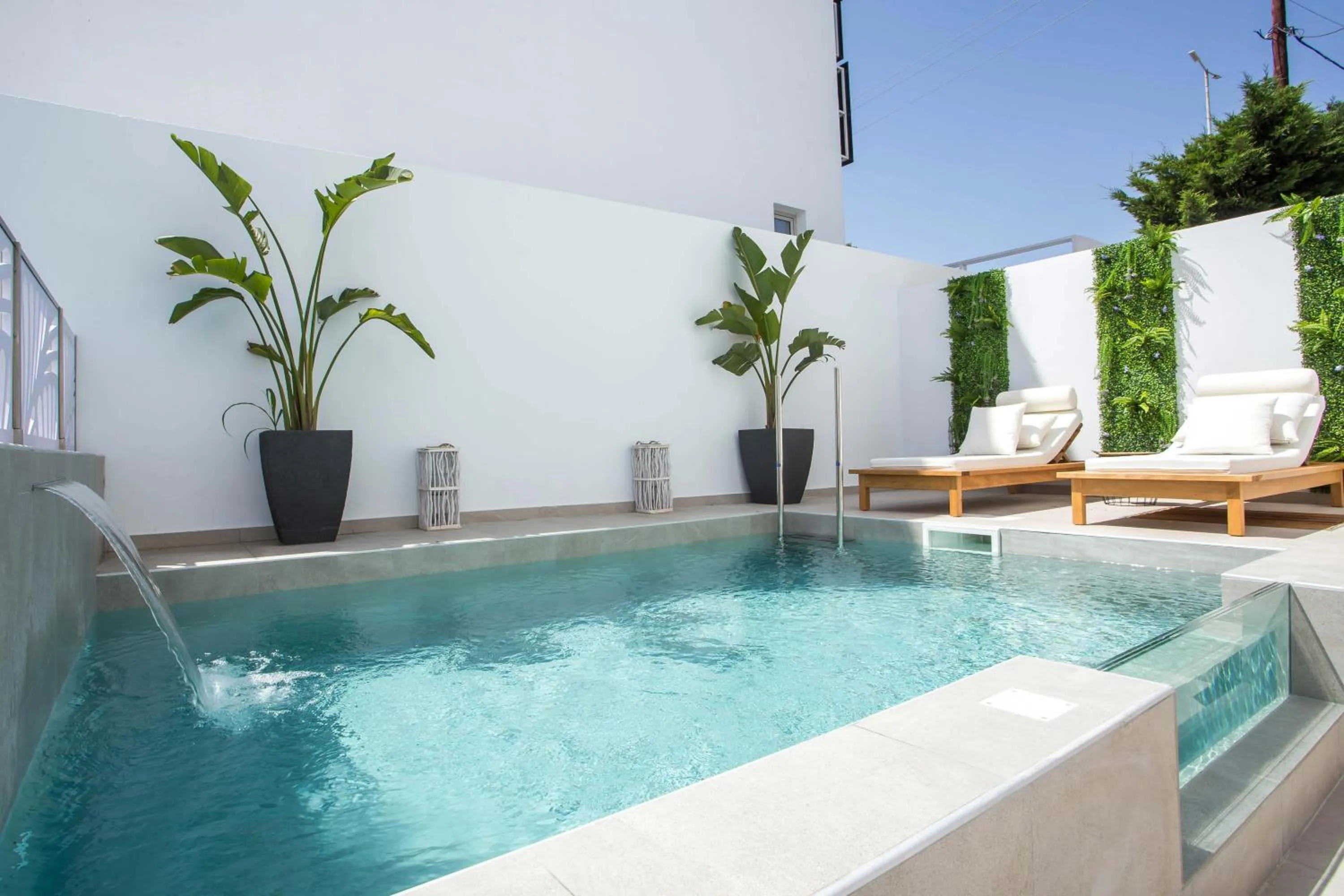 Pool view in CasaStavris - Aparts & Pool Suites