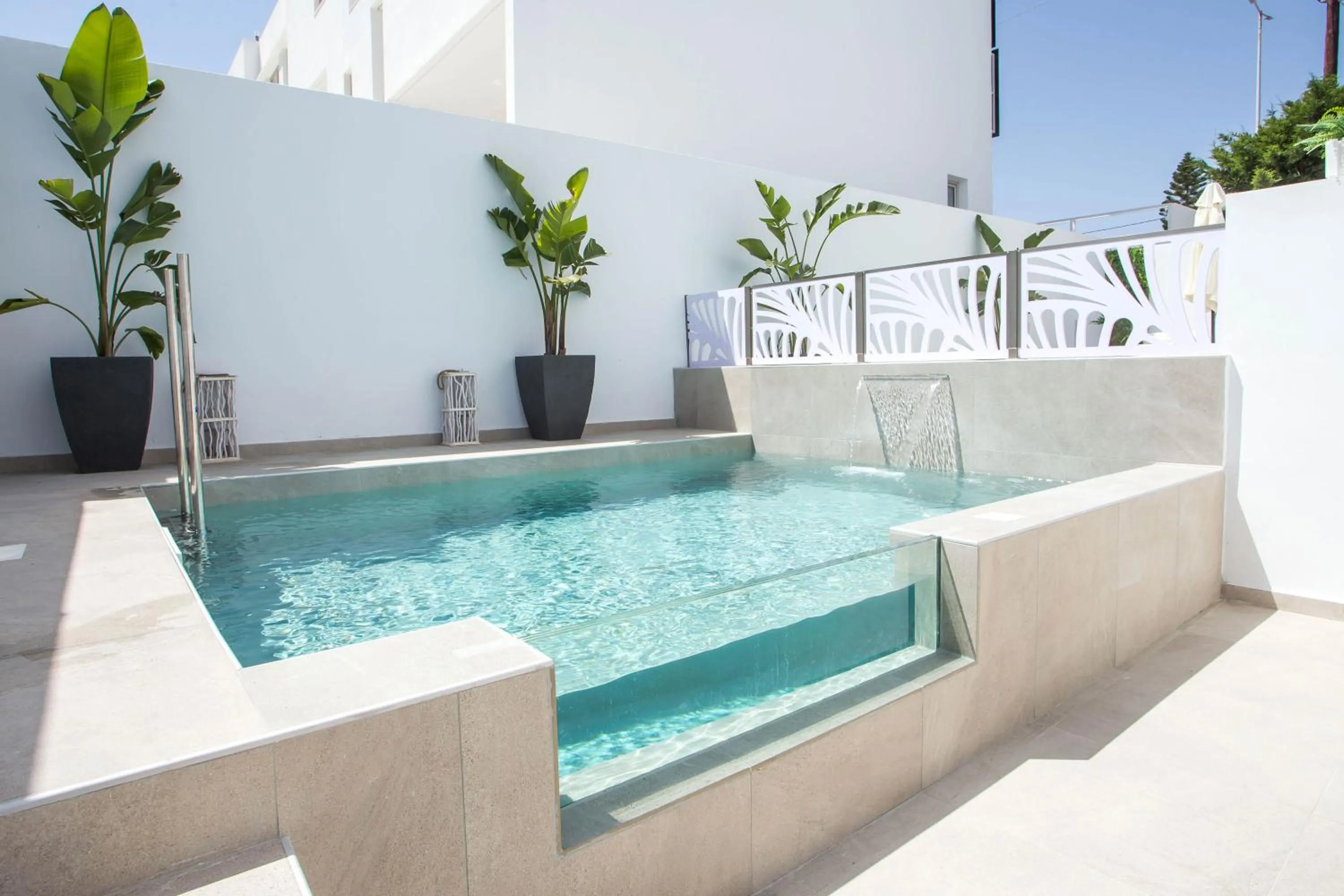 Pool view in CasaStavris - Aparts & Pool Suites