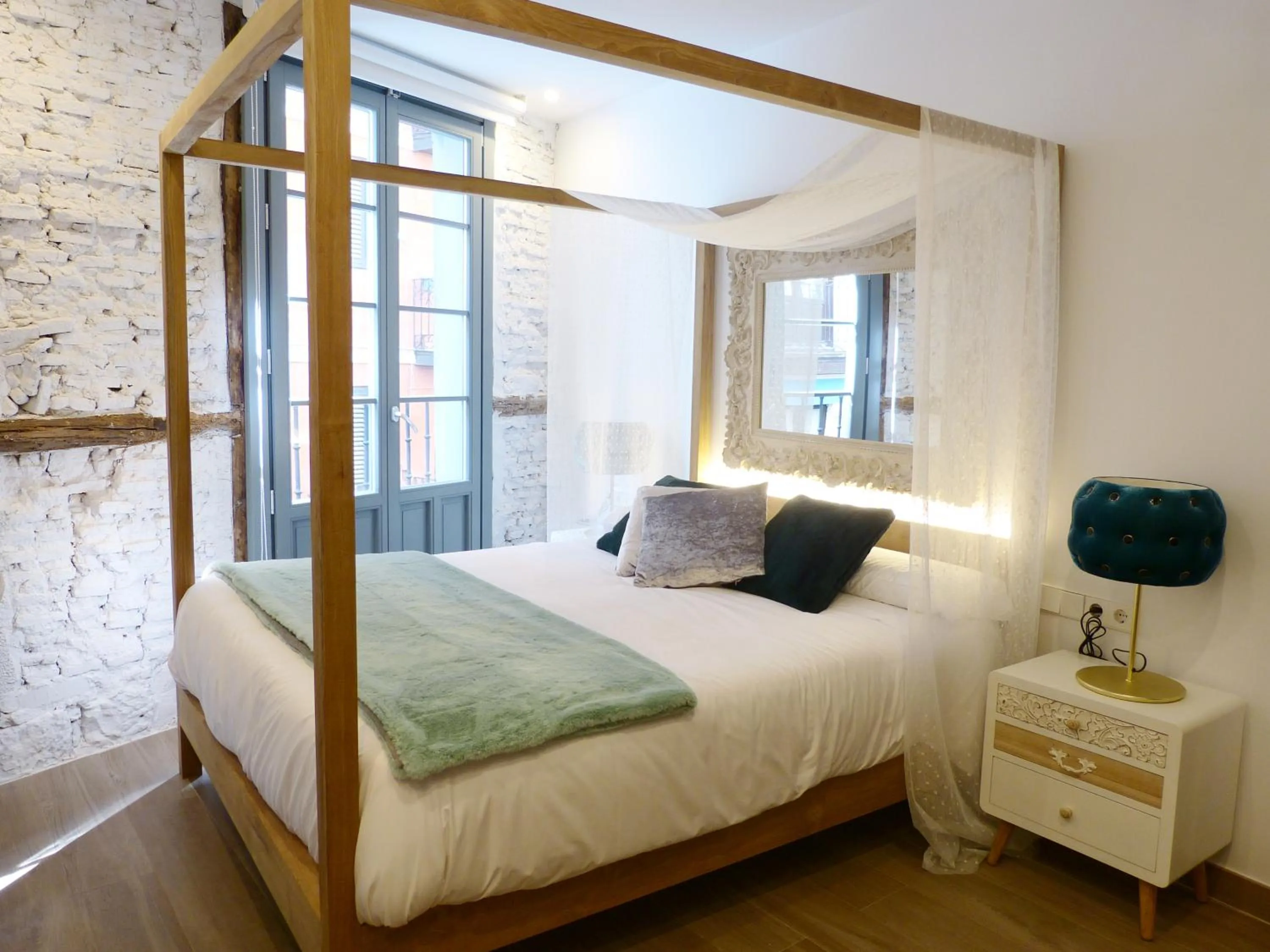 Bed in Pensión Lo Bilbao