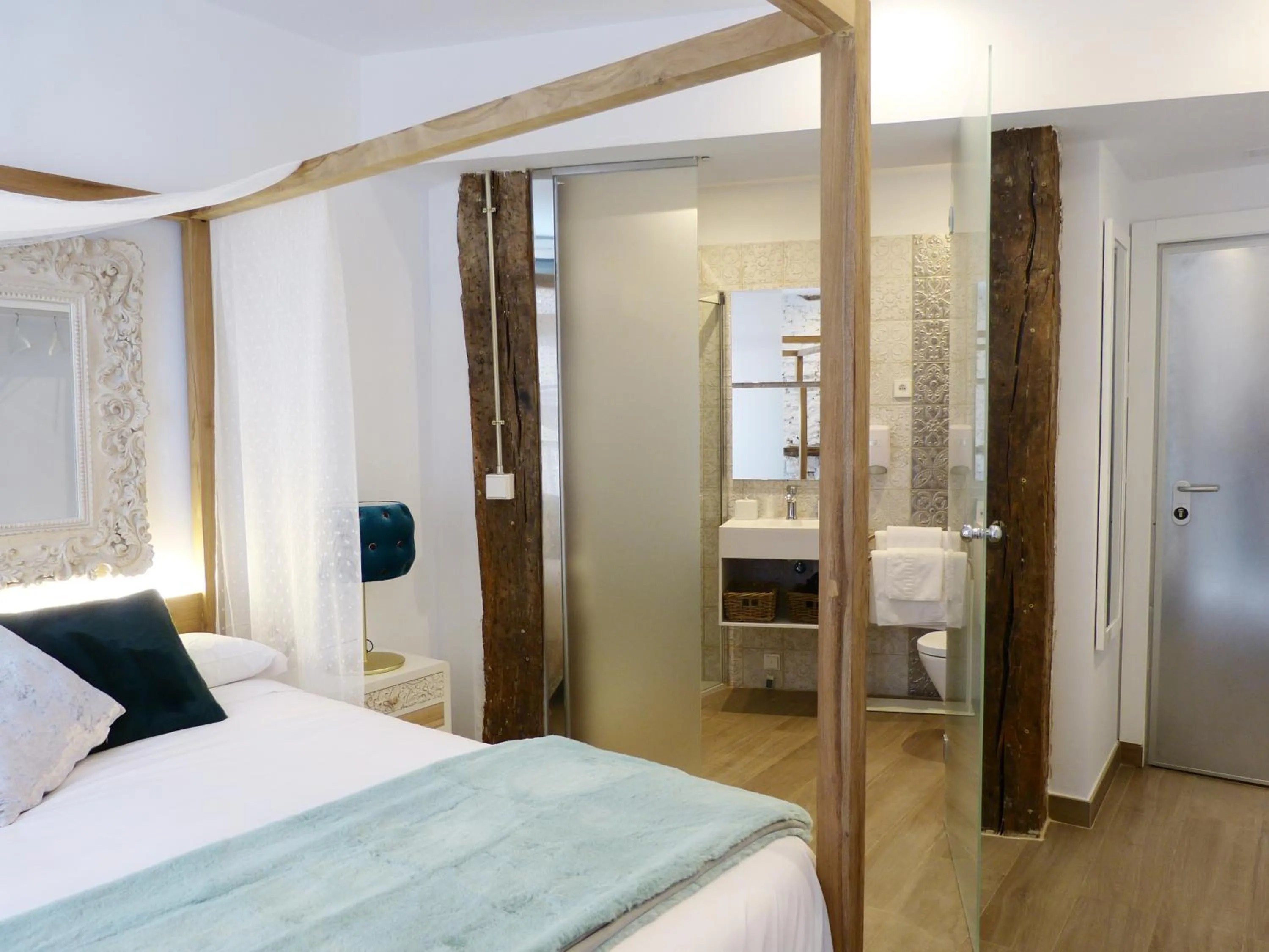 Bedroom, Bed in Pensión Lo Bilbao