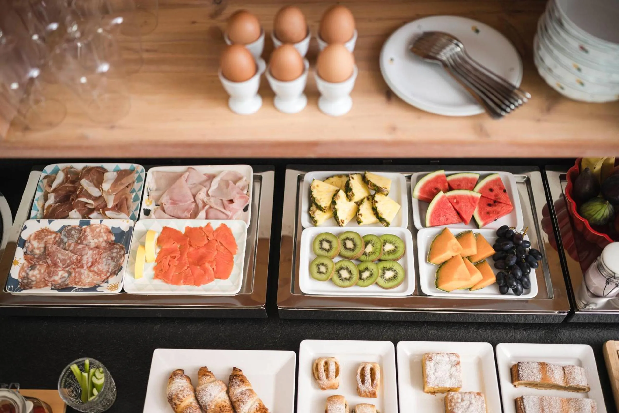 Buffet breakfast in Christophorus Mountain Residence