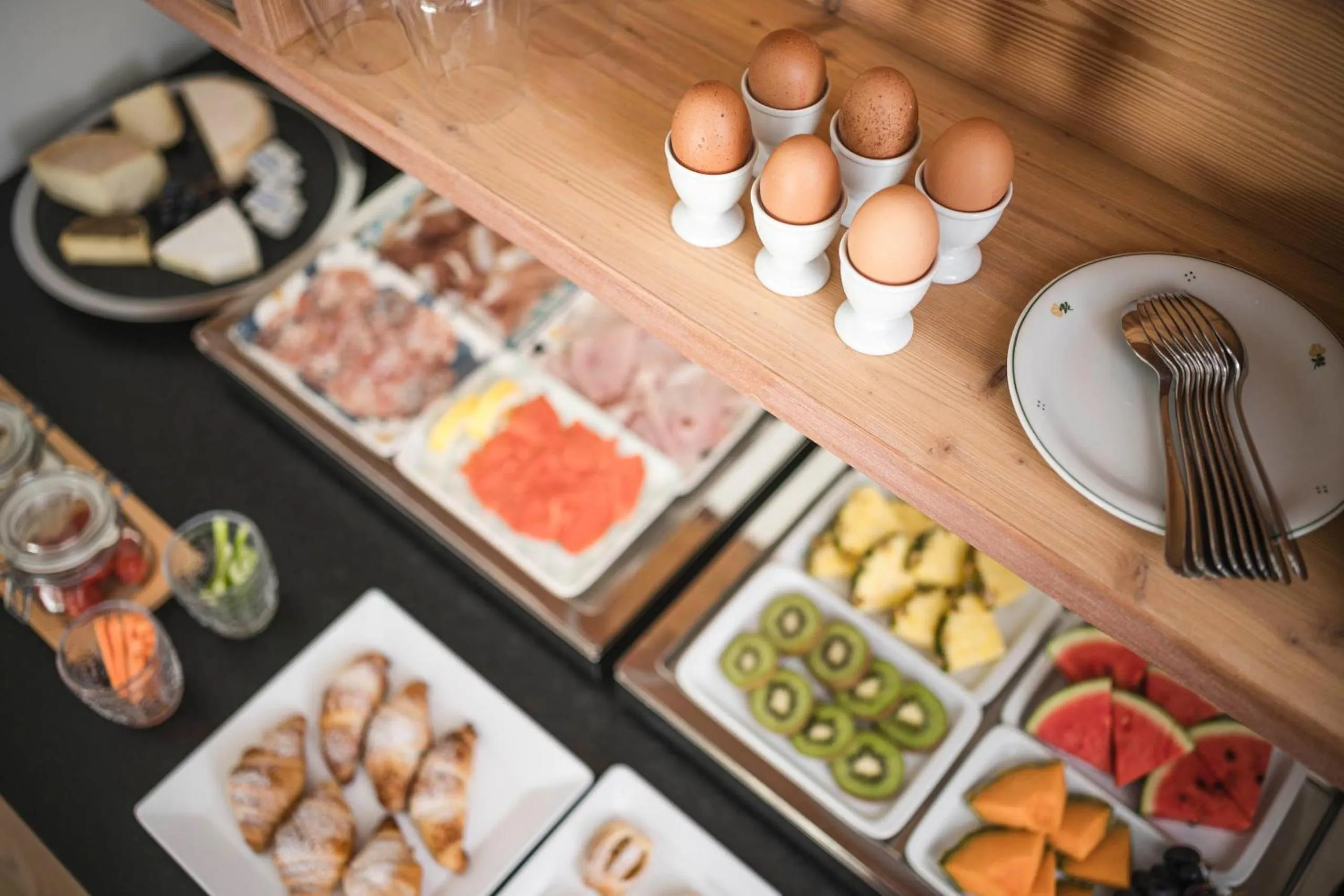 Buffet breakfast in Christophorus Mountain Residence