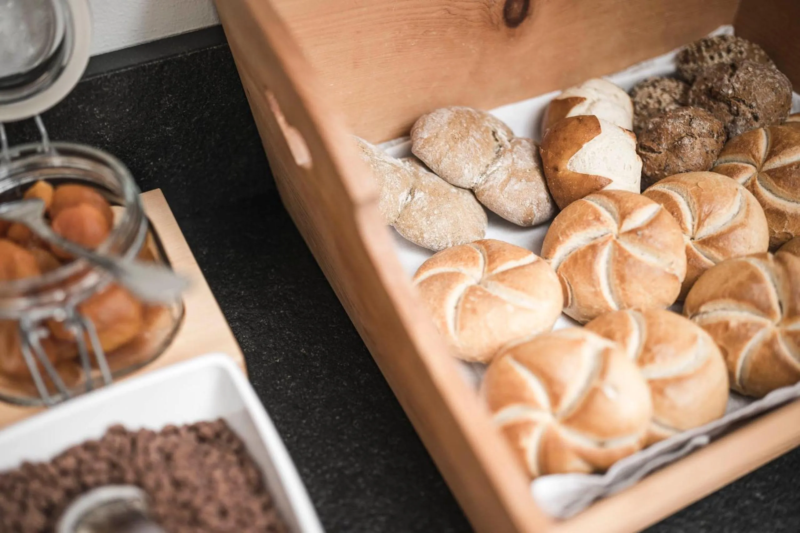 Buffet breakfast in Christophorus Mountain Residence