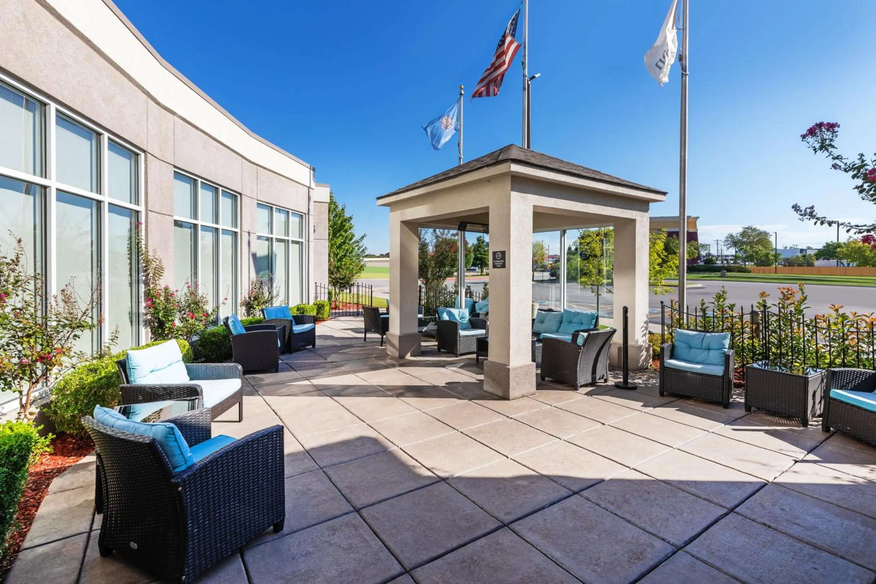 Patio in Hilton Garden Inn Midtown Tulsa