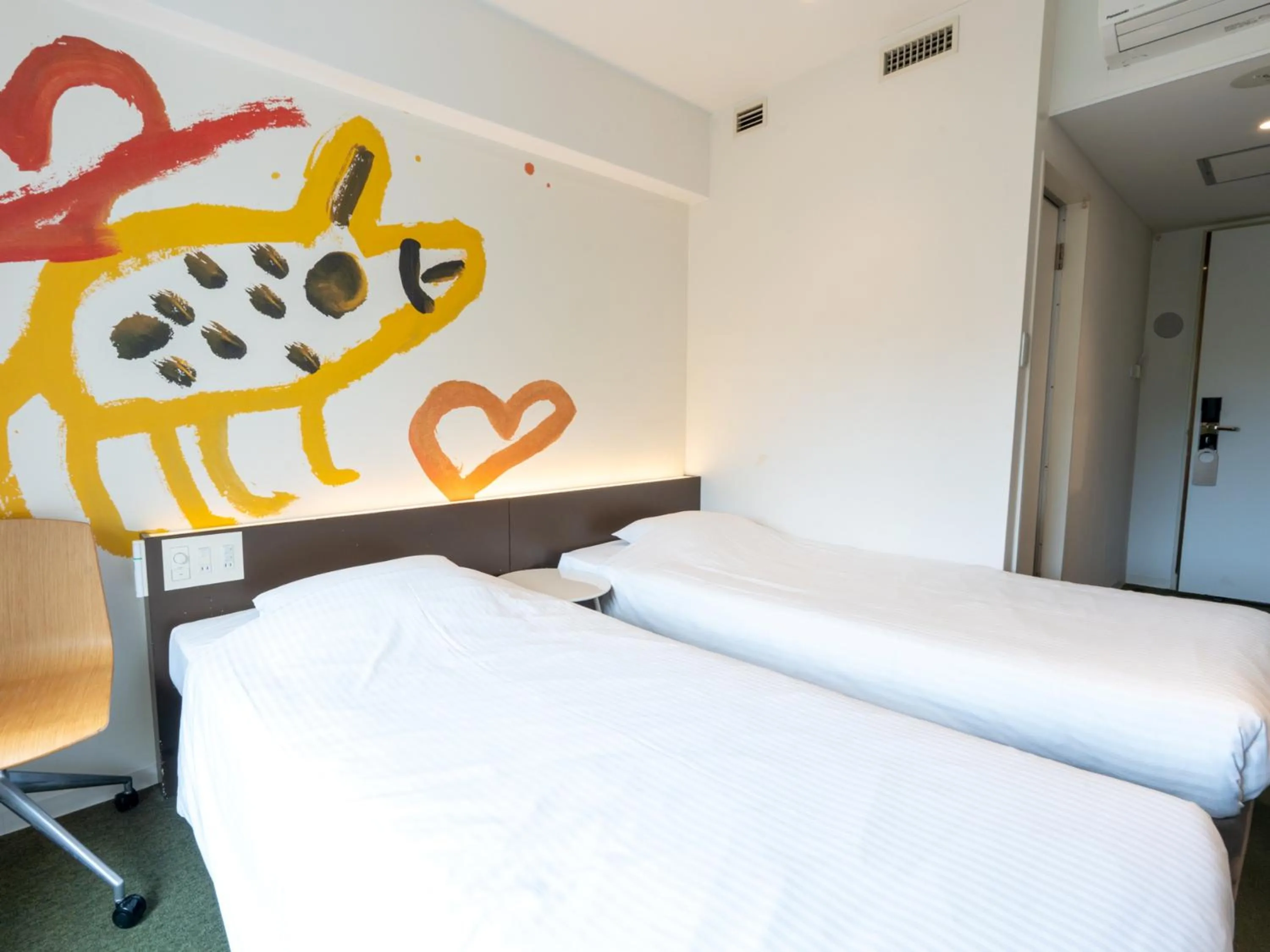 Photo of the whole room, Bed in Hotel Art Stay Naha Kokusai-Dori