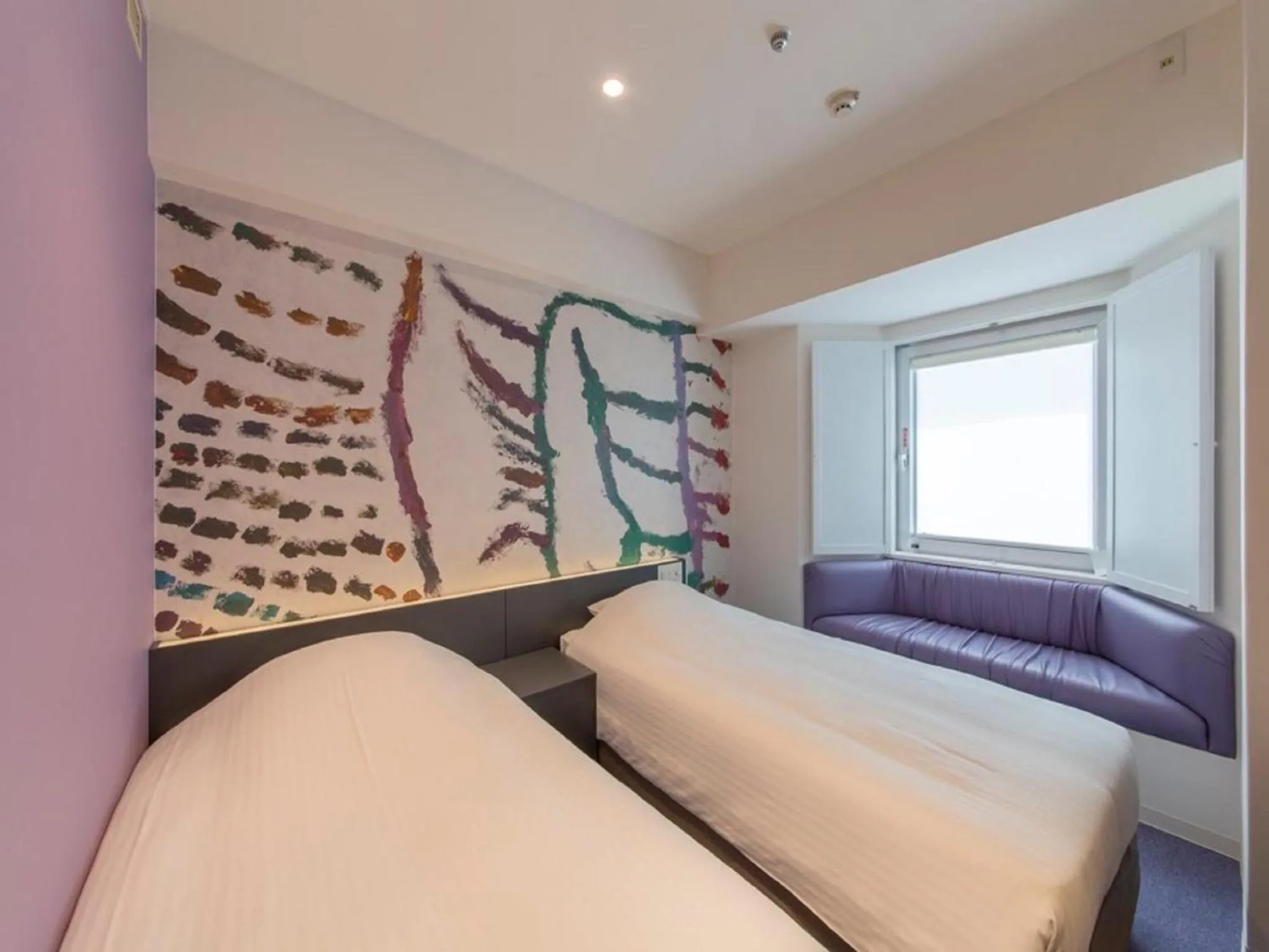 Photo of the whole room, Bed in Hotel Art Stay Naha Kokusai-Dori