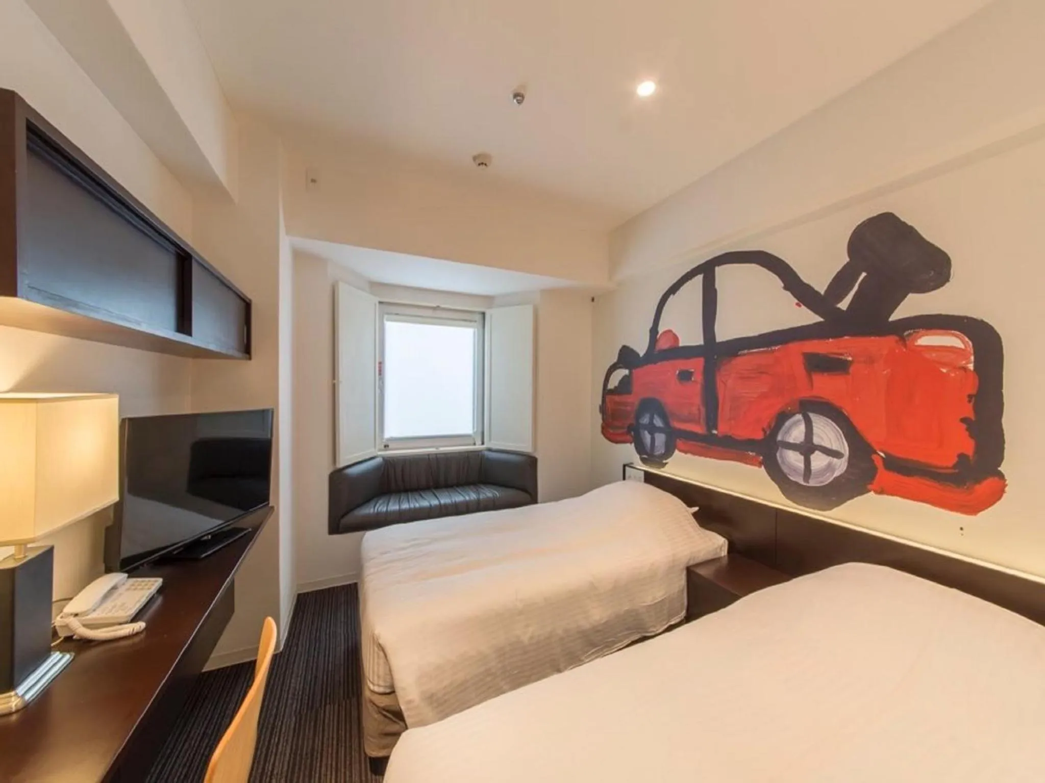 Photo of the whole room, Bed in Hotel Art Stay Naha Kokusai-Dori