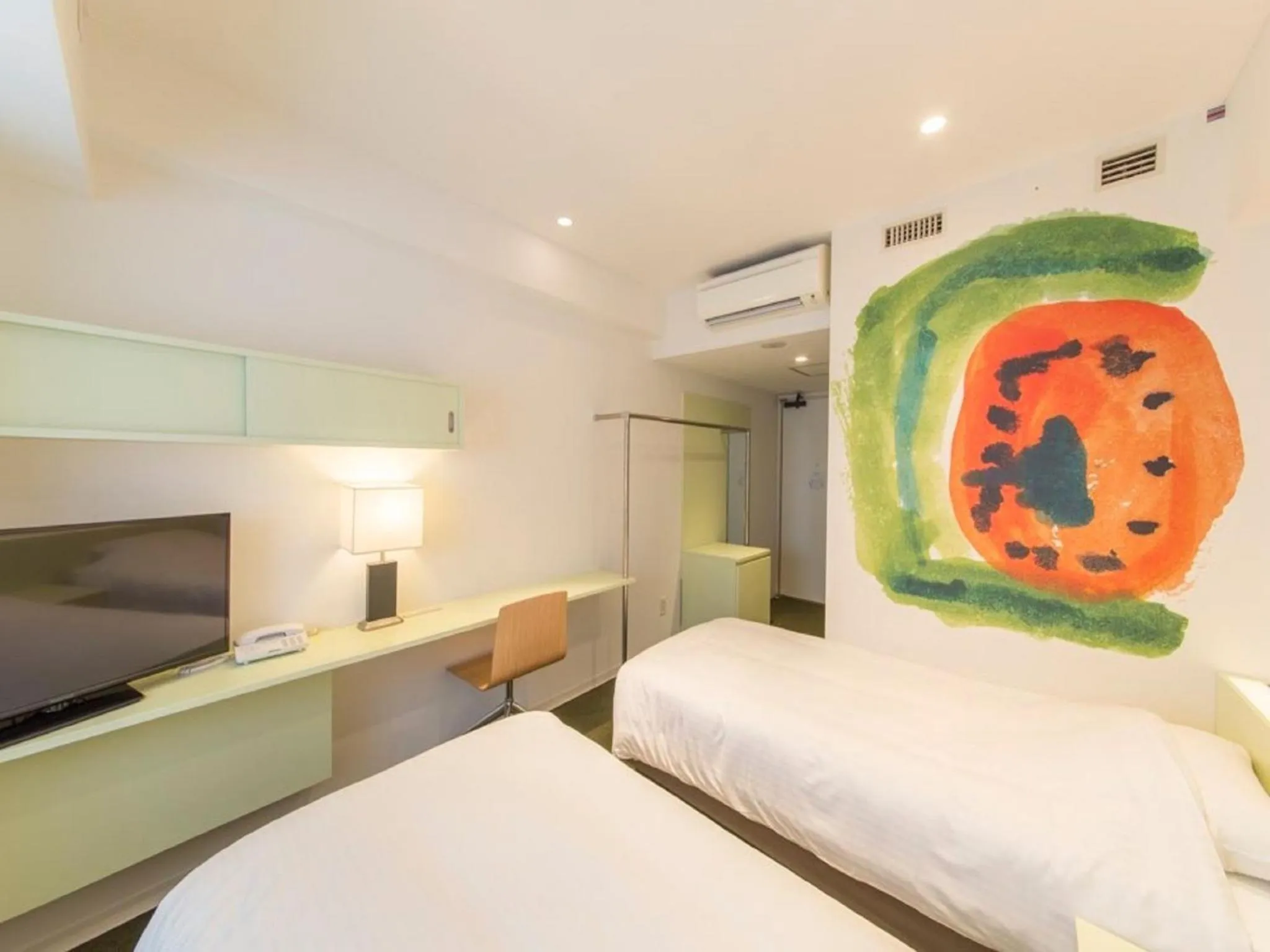 Photo of the whole room, Bed in Hotel Art Stay Naha Kokusai-Dori