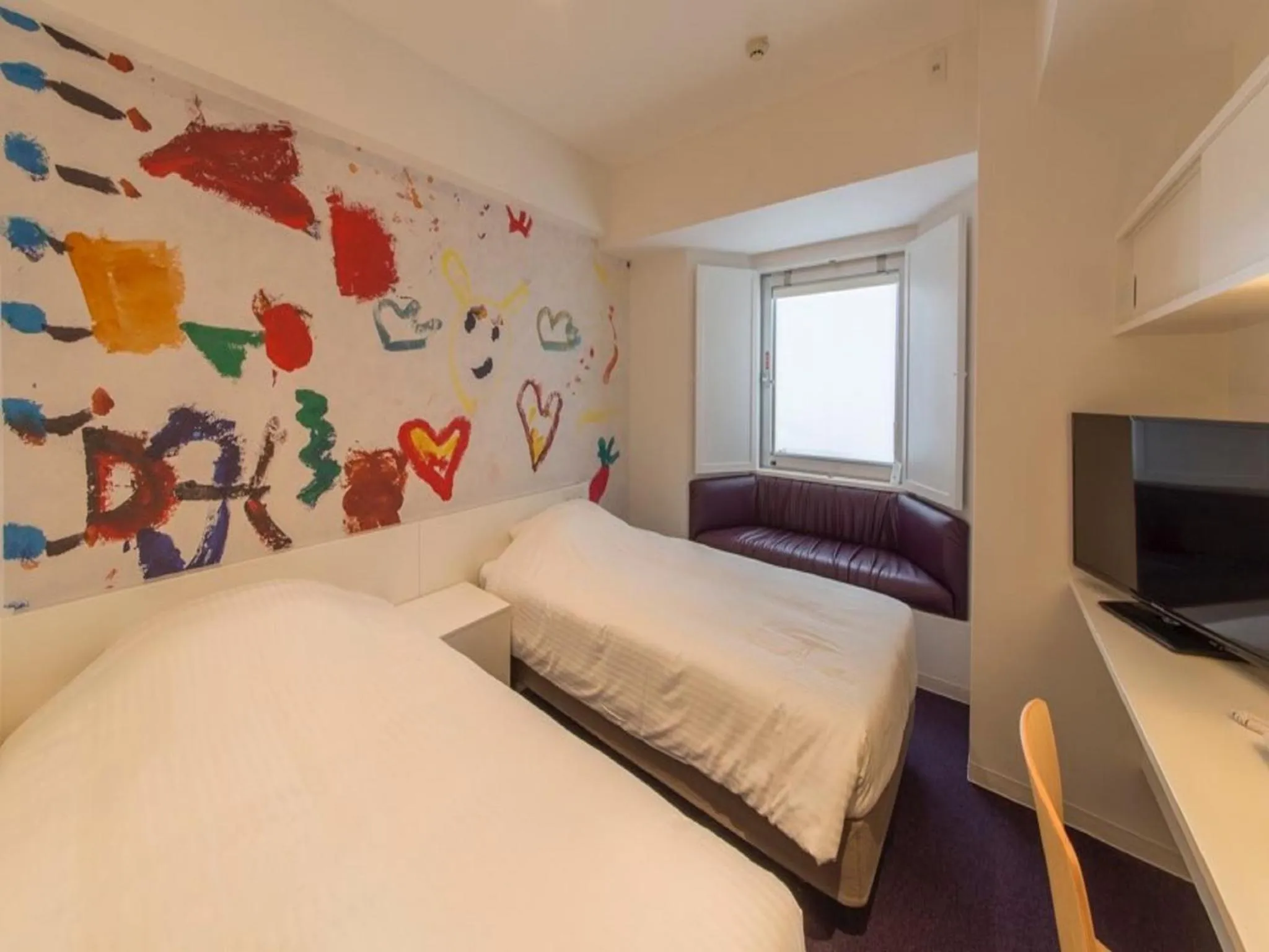 Photo of the whole room, Bed in Hotel Art Stay Naha Kokusai-Dori