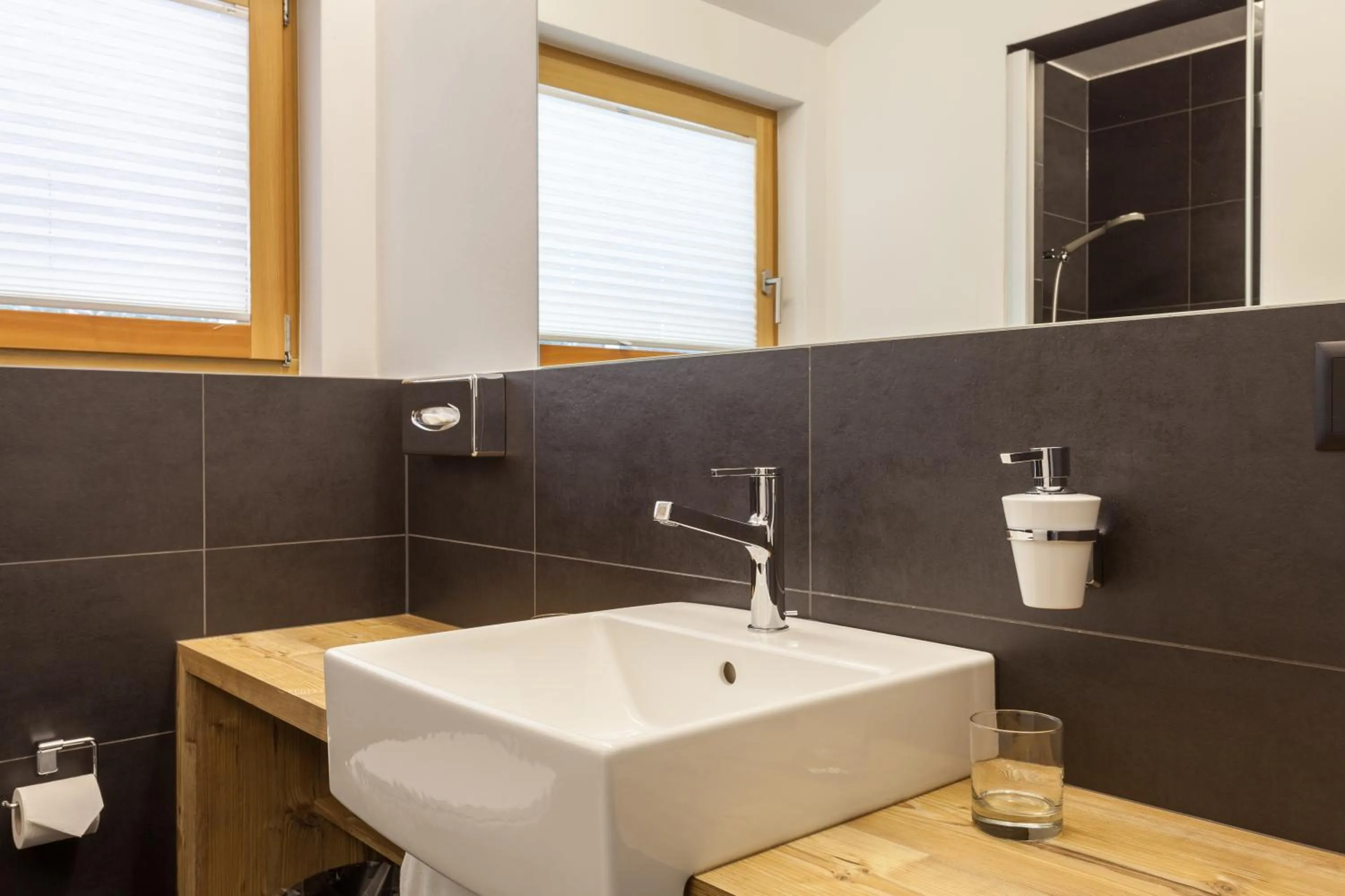 Shower in Elite Alpine Lodge - Apart & Breakfast