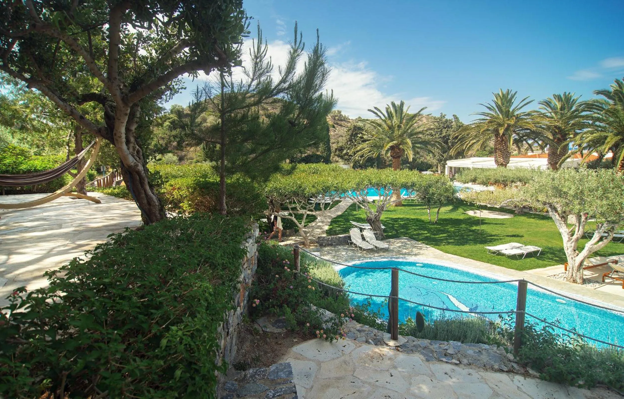 Pool view in Paralos Irini Mare