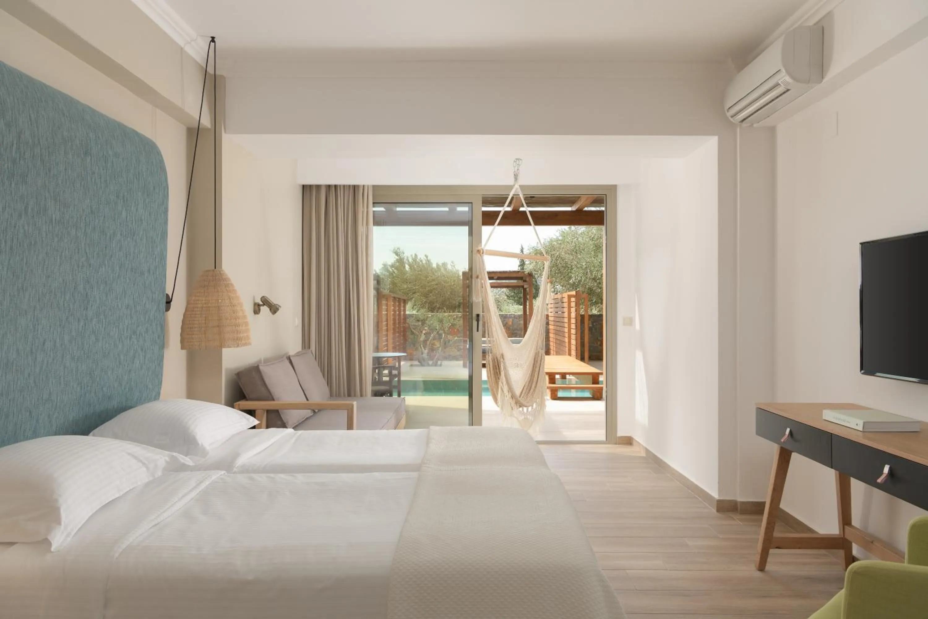 Bedroom, Bed in Paralos Irini Mare