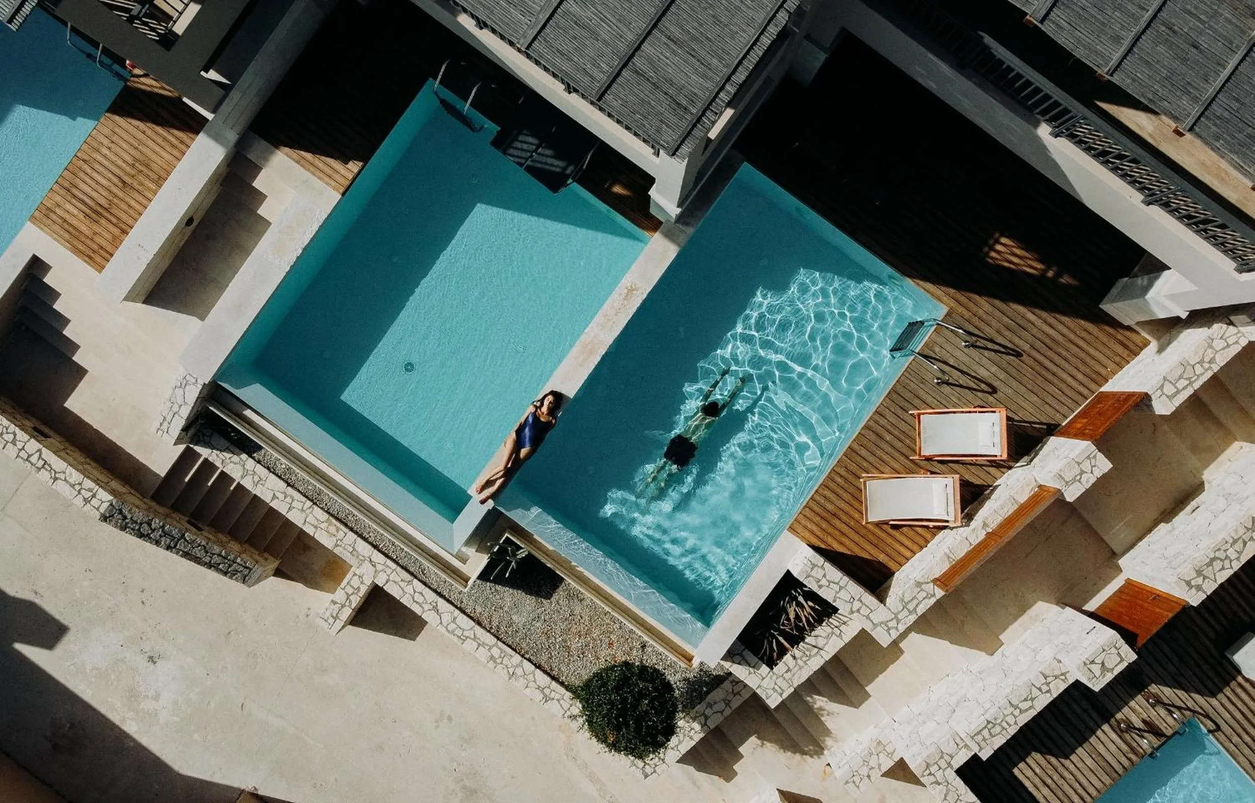 Swimming pool in Paralos Irini Mare