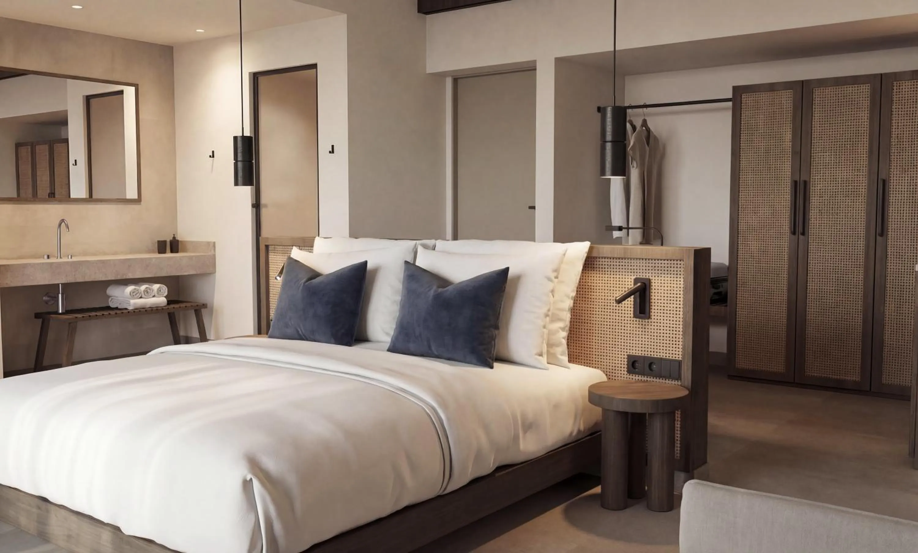 Bed in Paralos Irini Mare