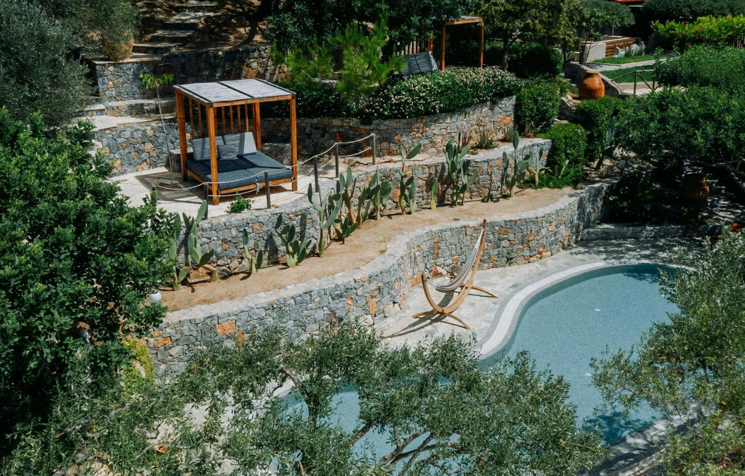 Pool view in Paralos Irini Mare