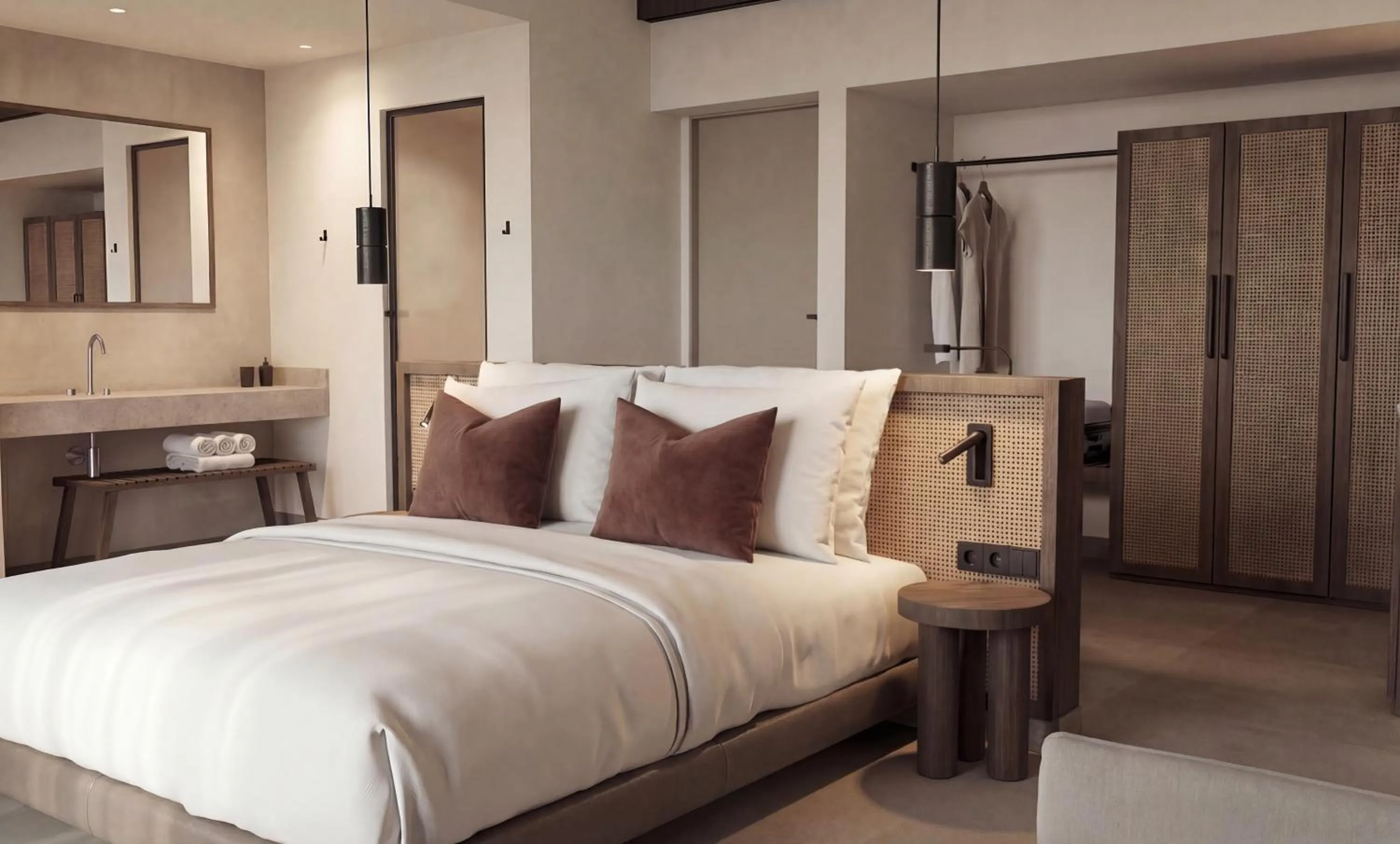 Bed in Paralos Irini Mare