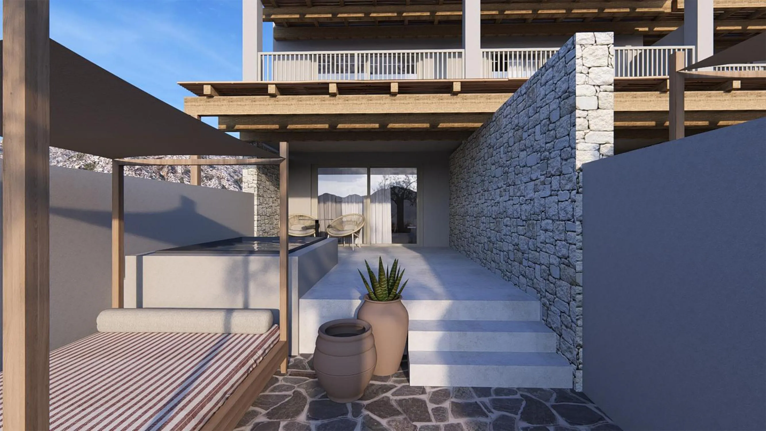 Balcony/Terrace in Paralos Irini Mare