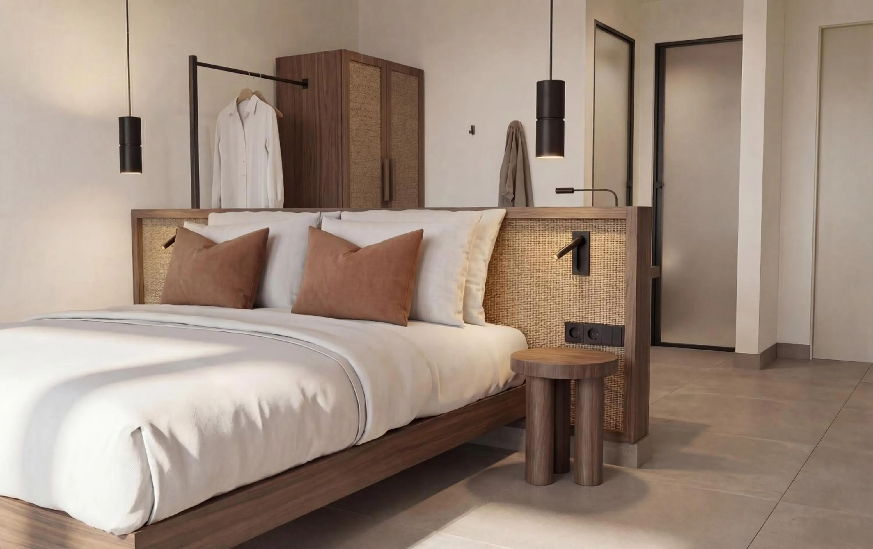 Bed in Paralos Irini Mare