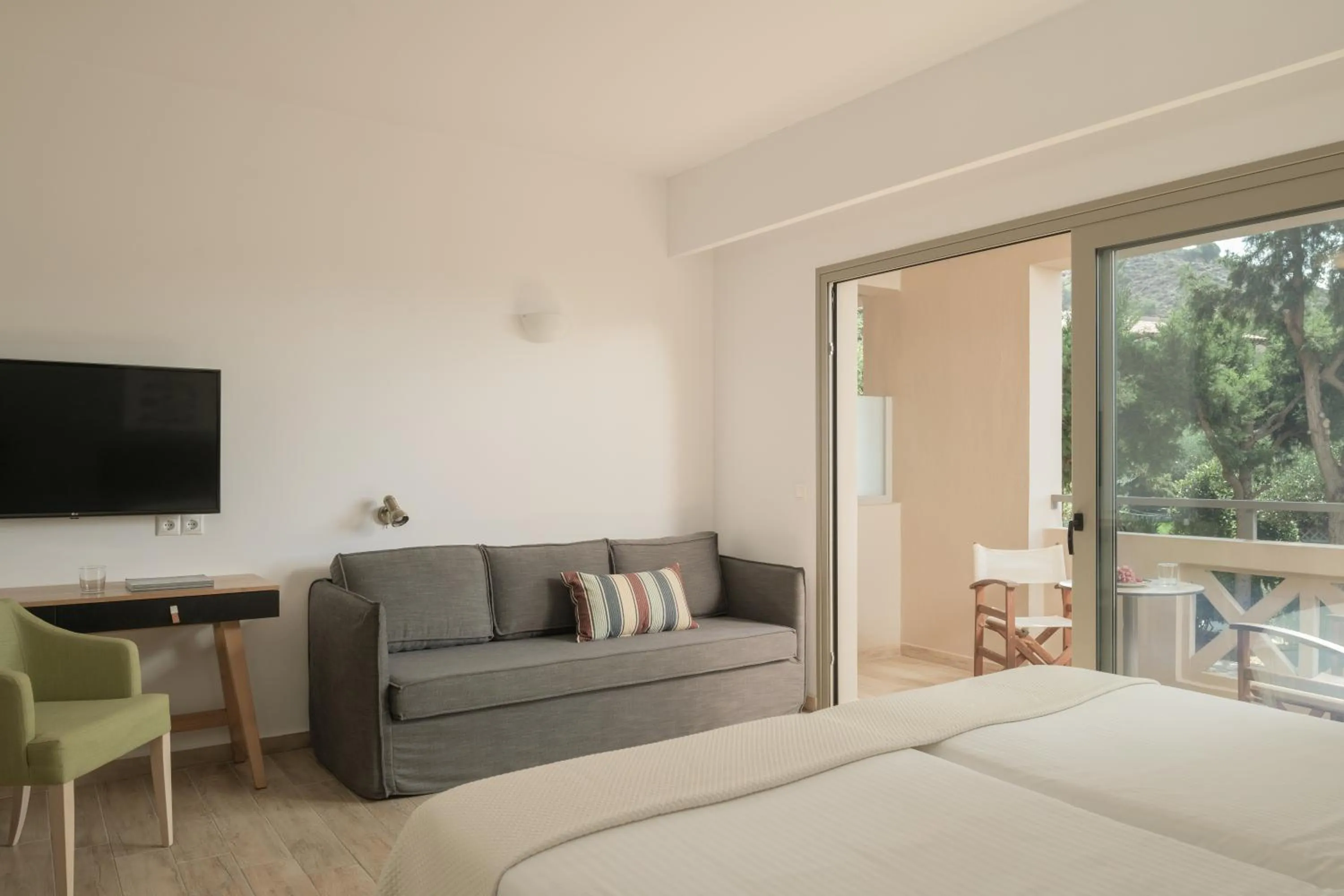 View (from property/room), Bed in Paralos Irini Mare